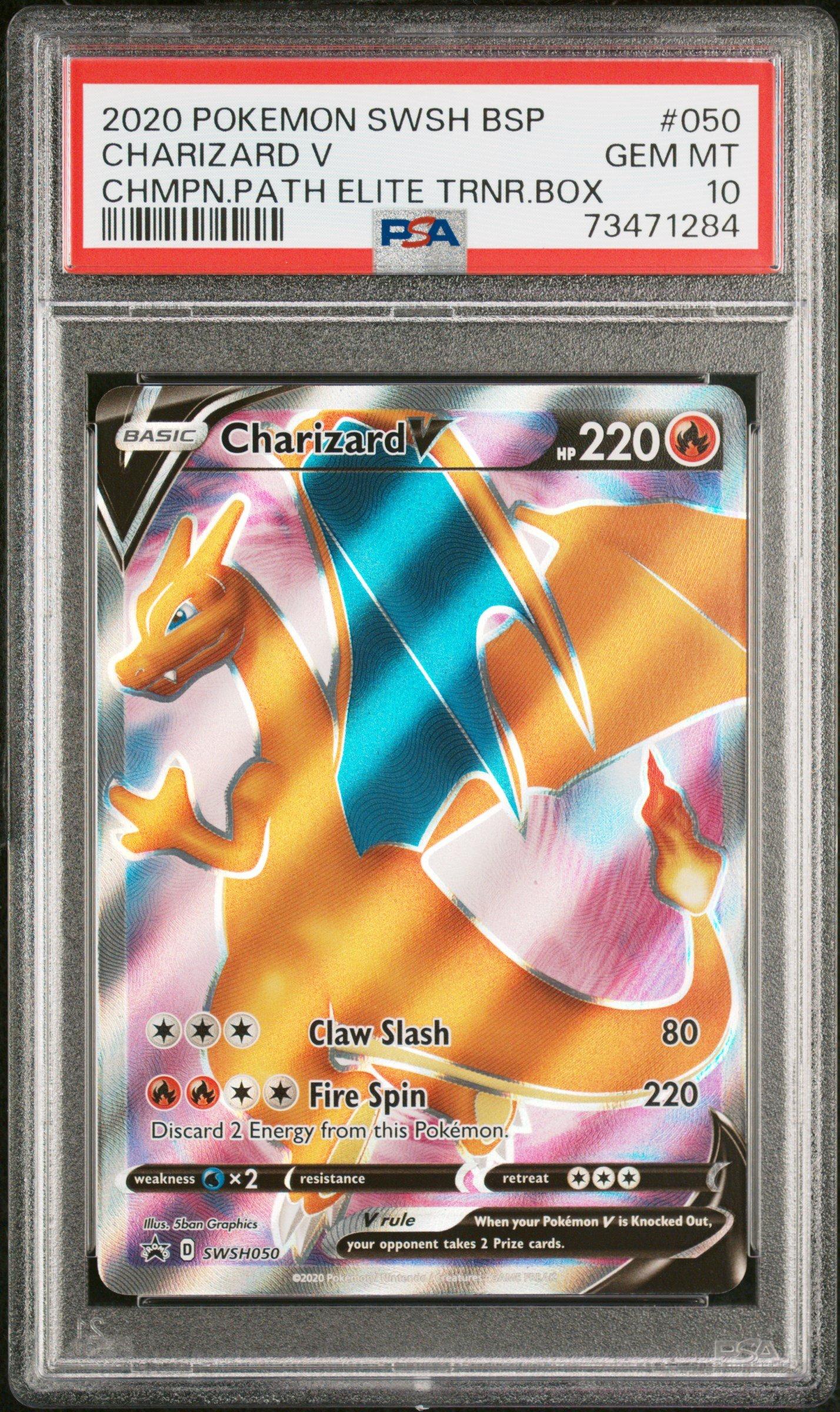 2020 Pokemon Swsh Black Star Promo 050 Charizard V PSA 10 | GameStop
