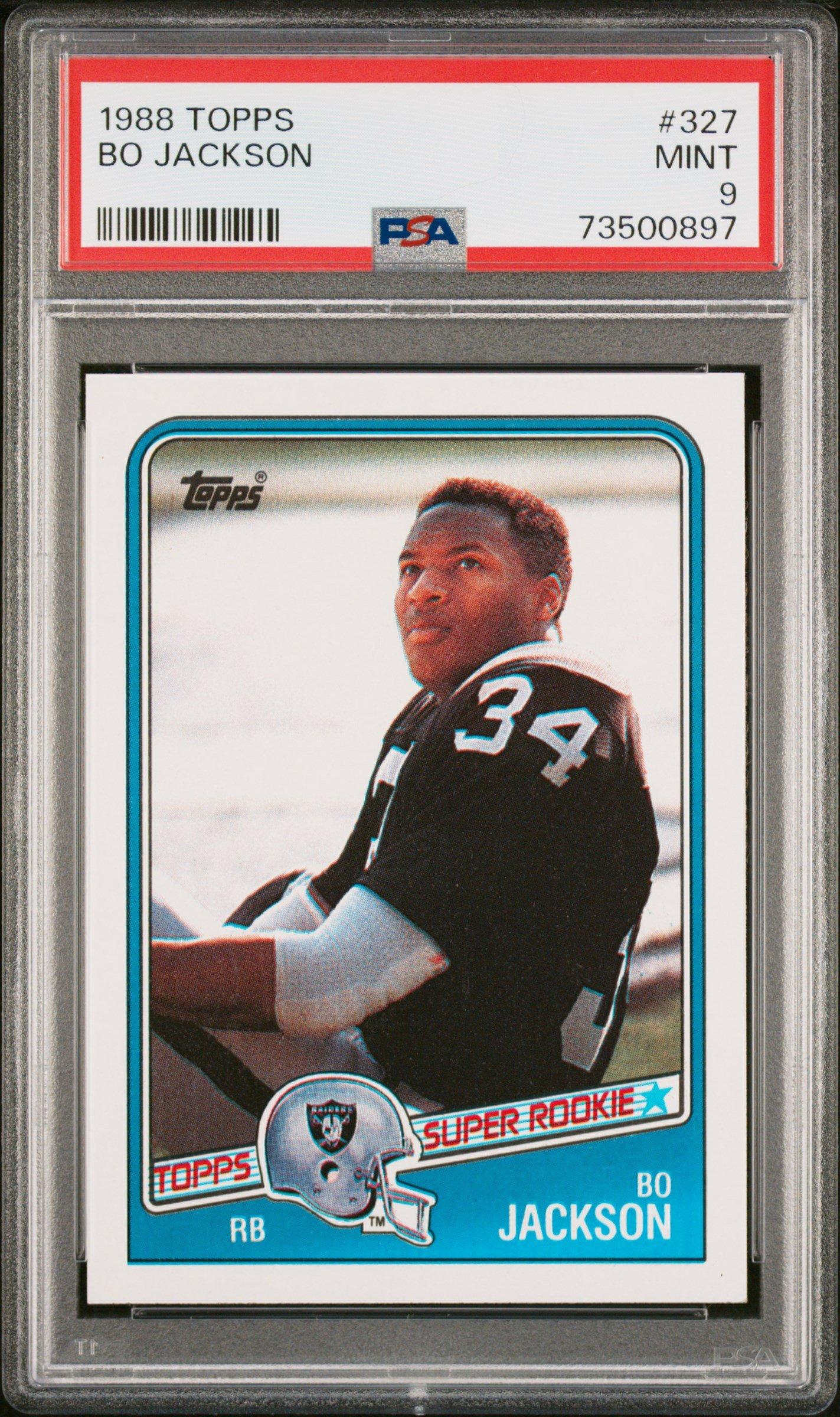 1988 Topps 327 Bo Jackson PSA 9