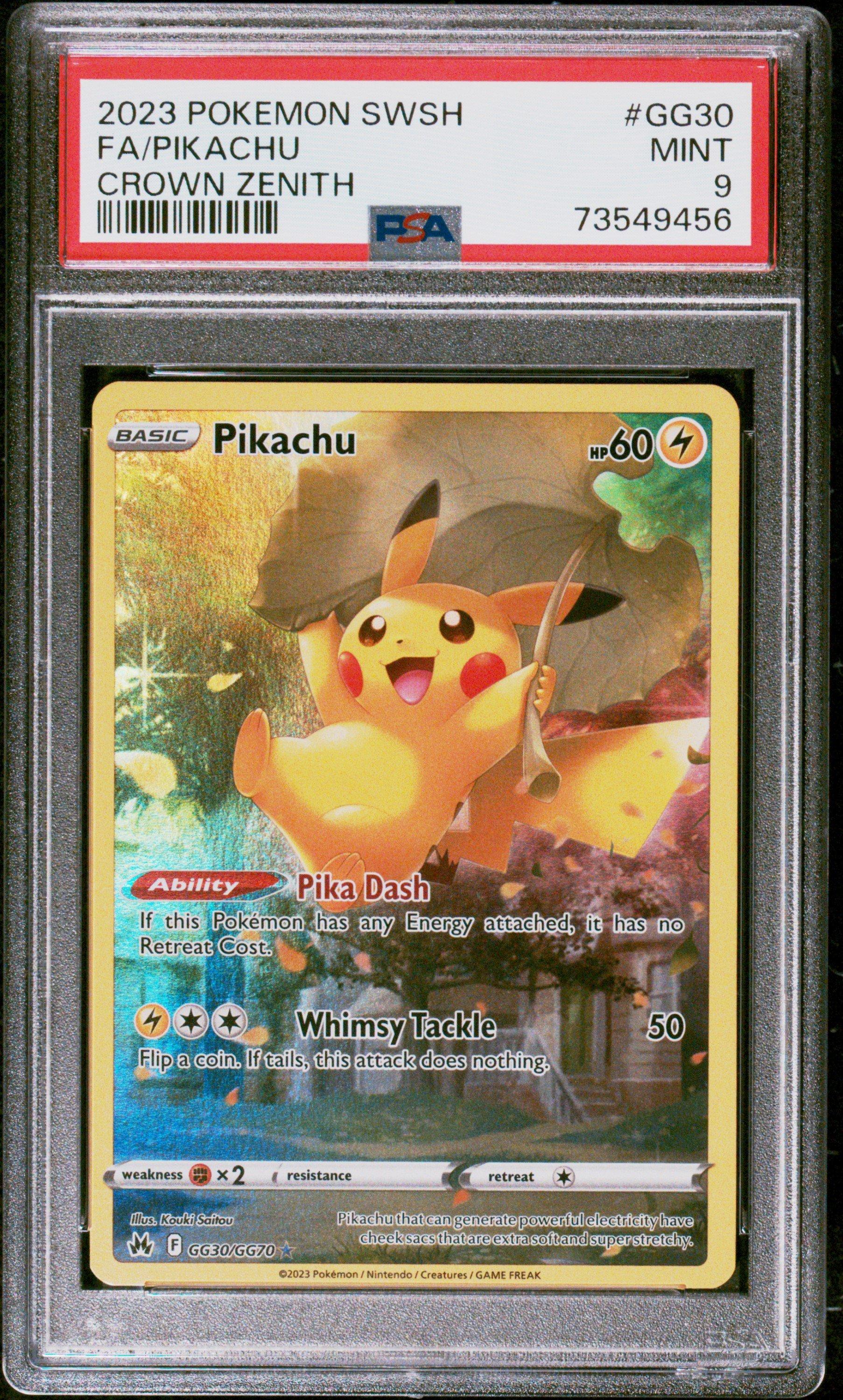 2023 Pokemon Sword And Shield Crown Zenith Gg30 Full Art/pikachu