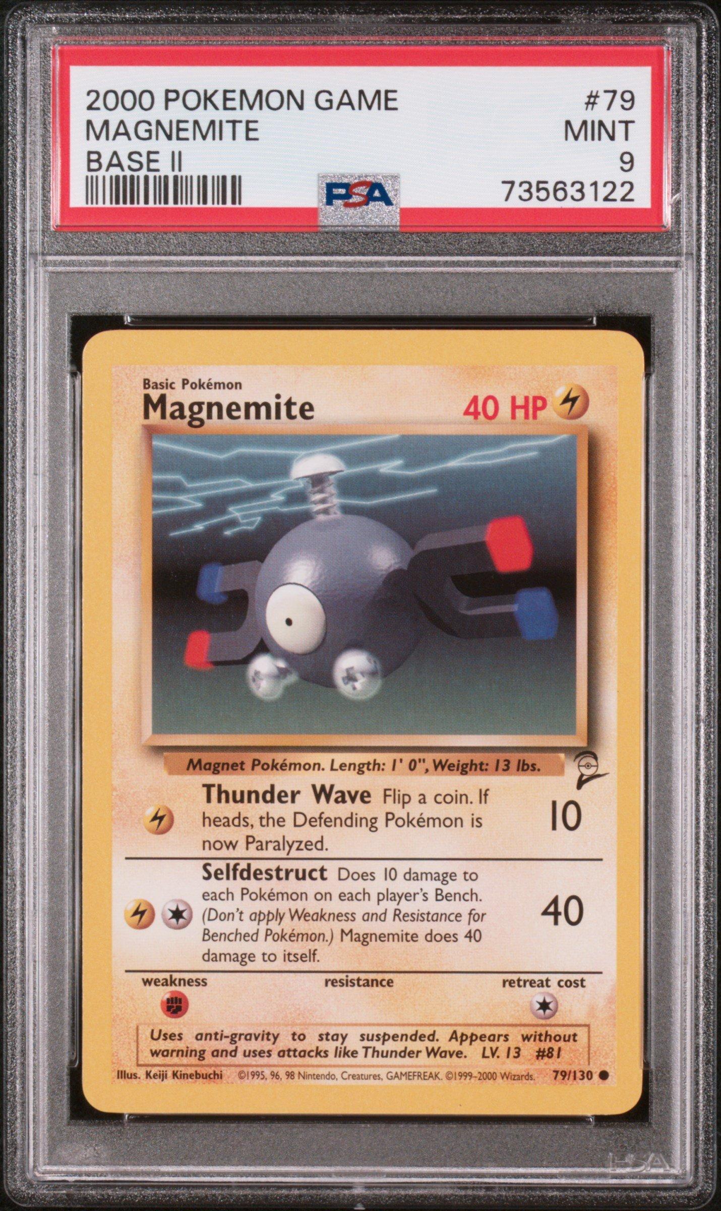 2000 Pokemon Game Base Ii 79 Magnemite PSA