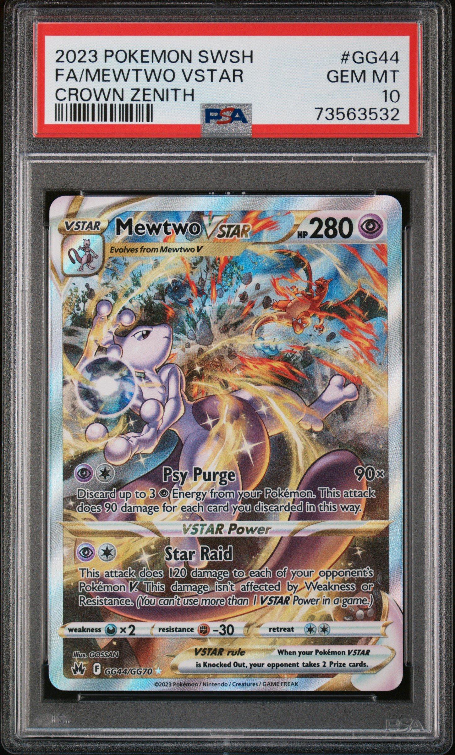 2023 Pokemon Sword And Shield Crown Zenith Gg44 Full Art/mewtwo