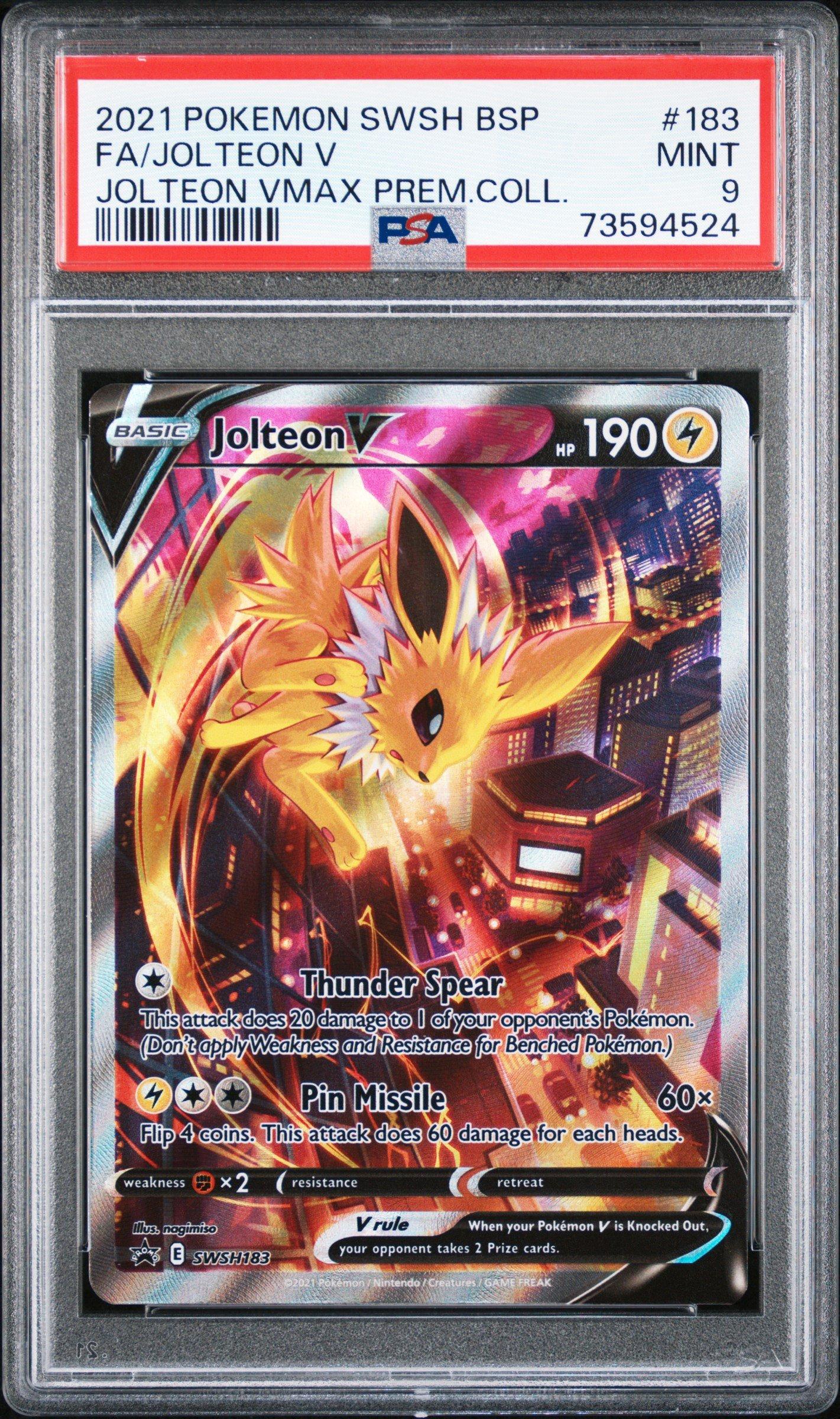 Pokemon Jolteon V PSA newest 9