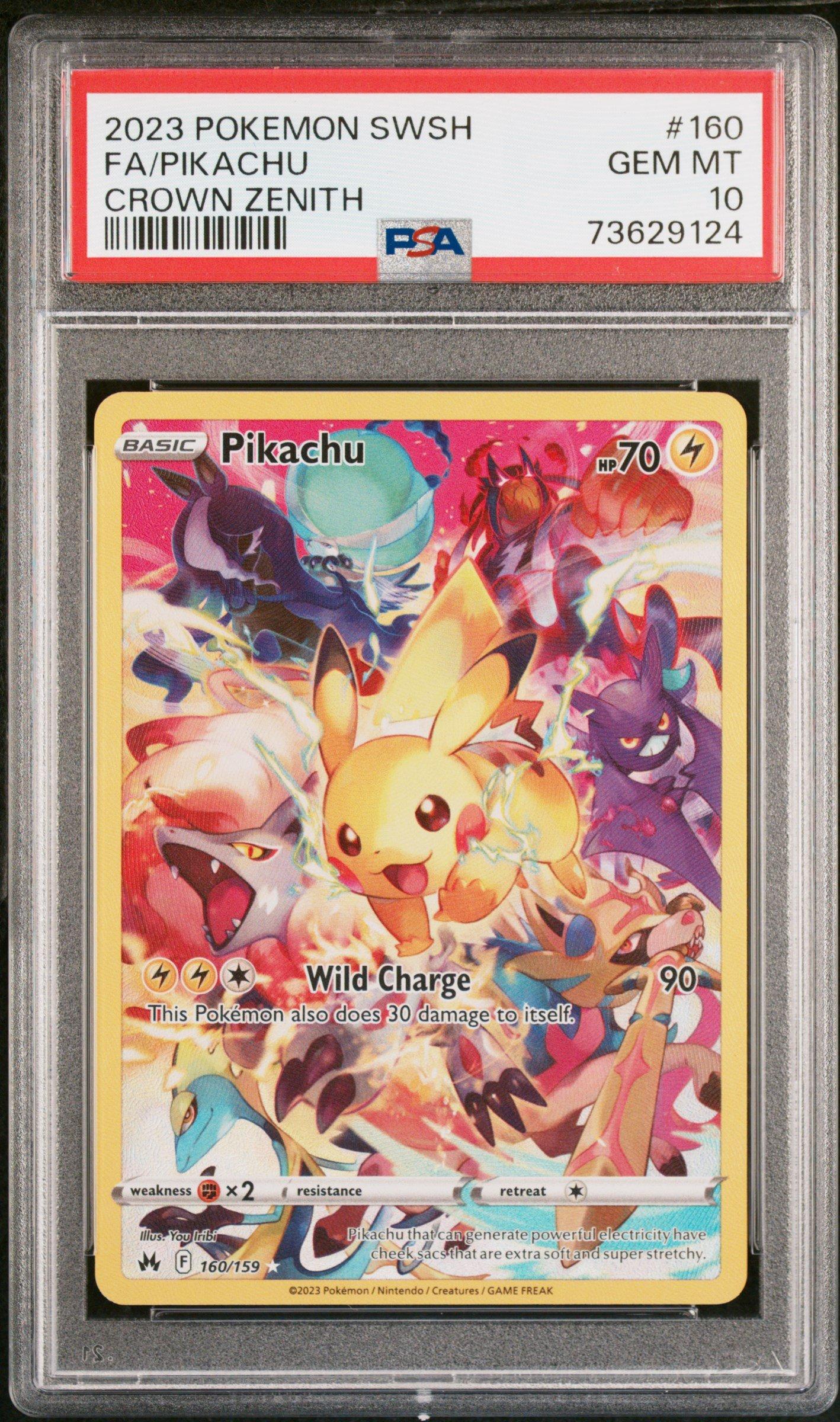 2023 Pokemon Sword And Shield Crown Zenith 160 Full Art/pikachu