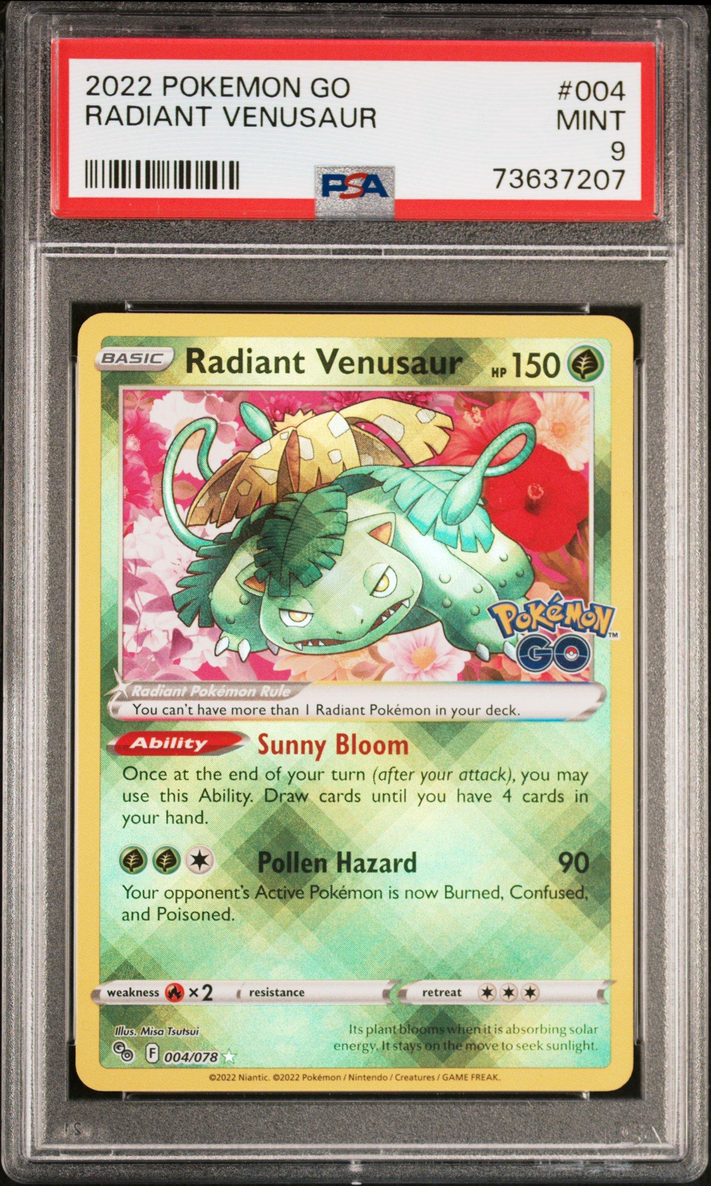 2022 Pokemon Go 004 Radiant Venusaur PSA 9 | GameStop