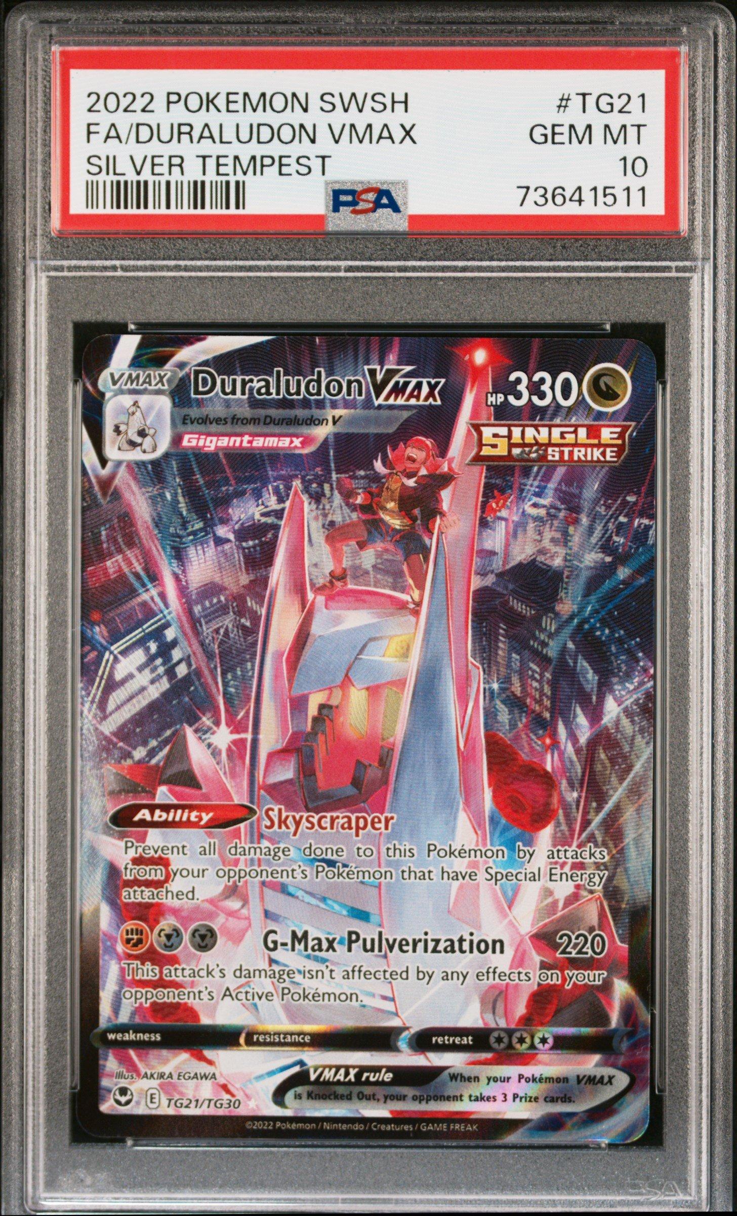 2022 Pokemon Sword & Shield Silver Tempest Tg21 Full Art/duraludon
