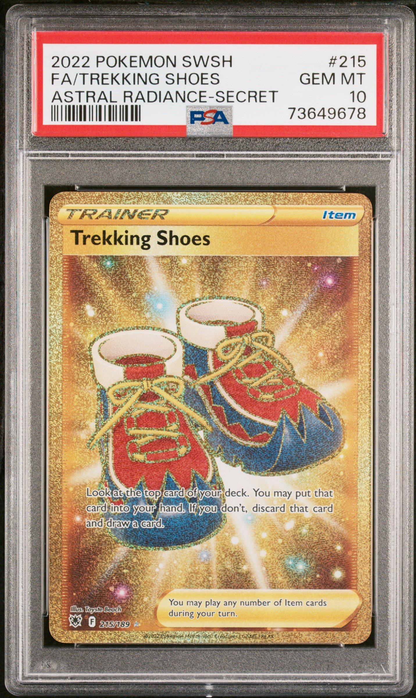 2022 Pokemon Sword & Shield Astral Radiance 215 Full Art/trekking Shoes Secret PSA 10