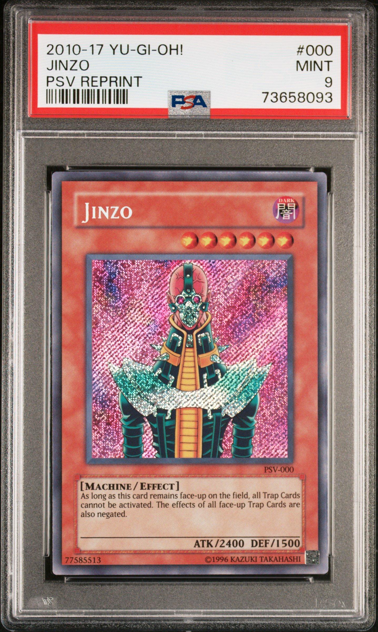 2010-2017 Yu-gi-oh! Pharaoh's Servant Reprint 000 Jinzo PSA 9