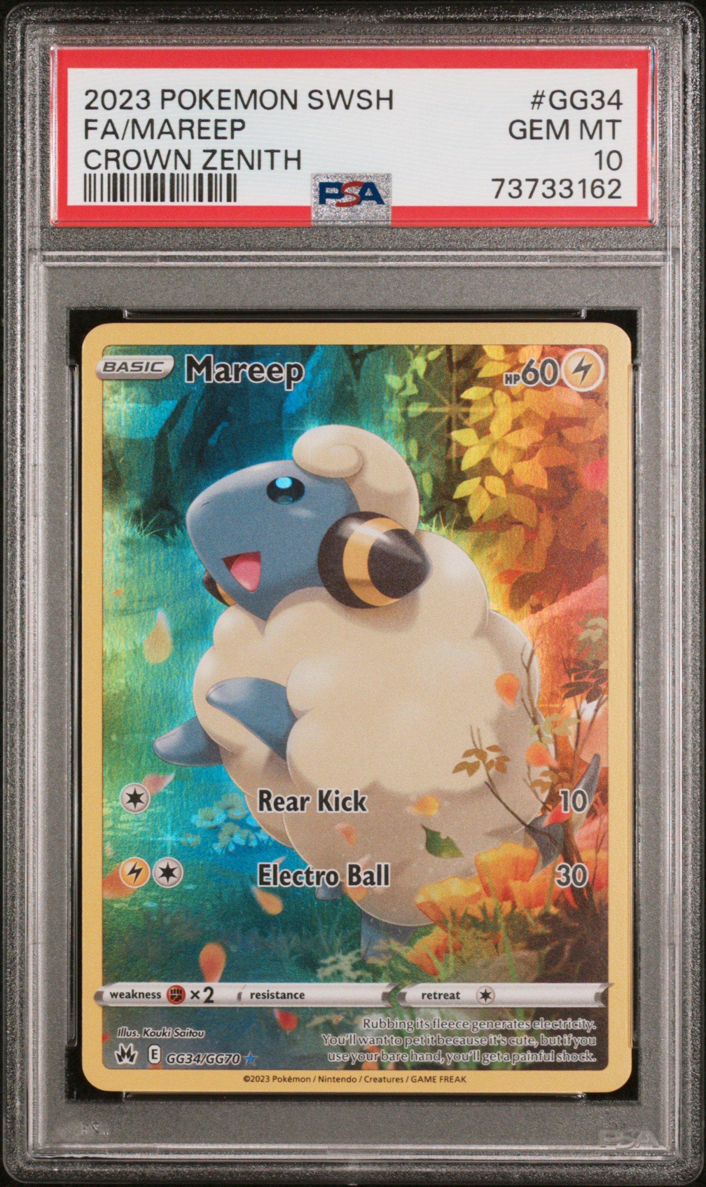 2023 Pokemon Sword And Shield Crown Zenith Gg34 Full Art/mareep