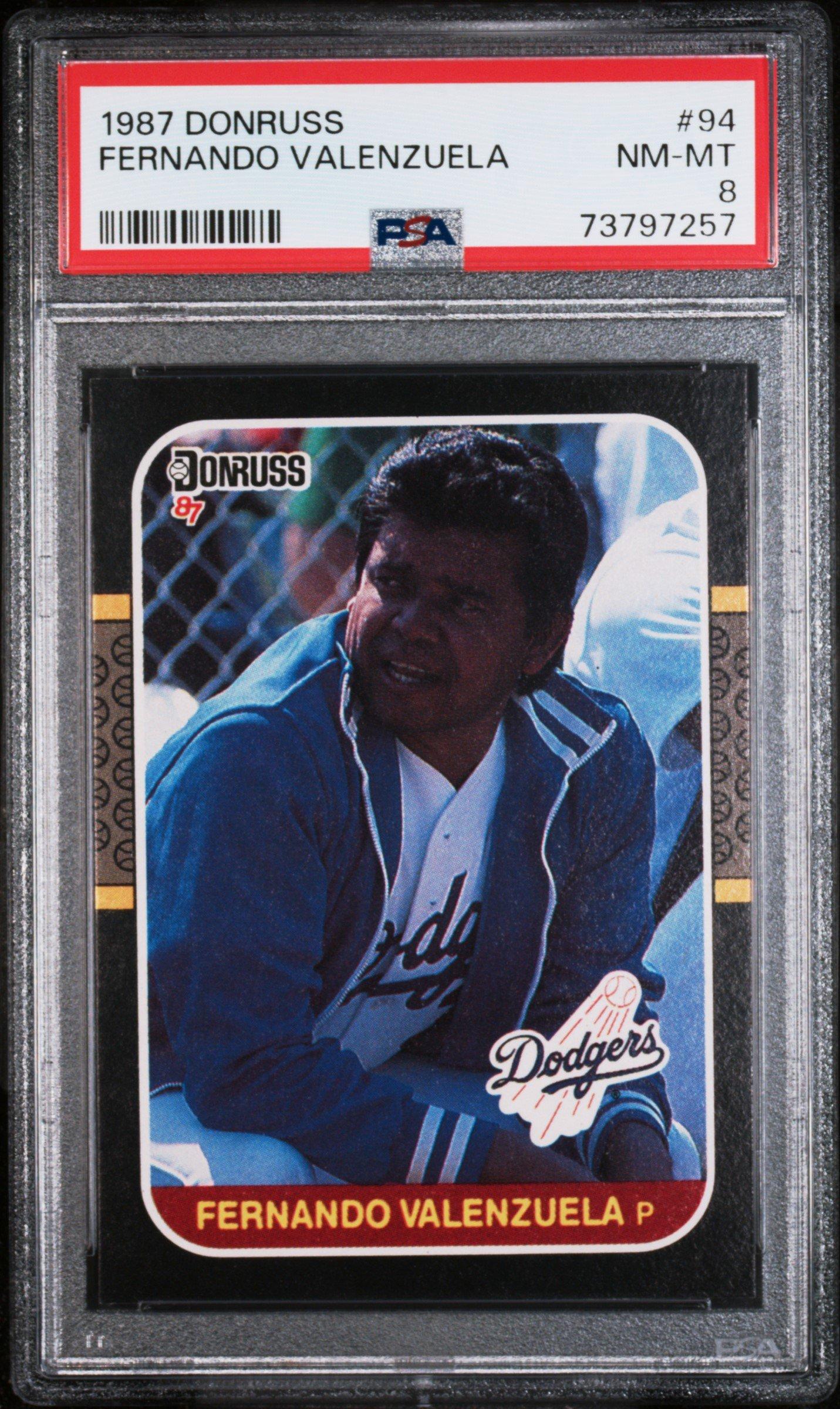 1987 Donruss 94 Fernando Valenzuela PSA 8 | GameStop