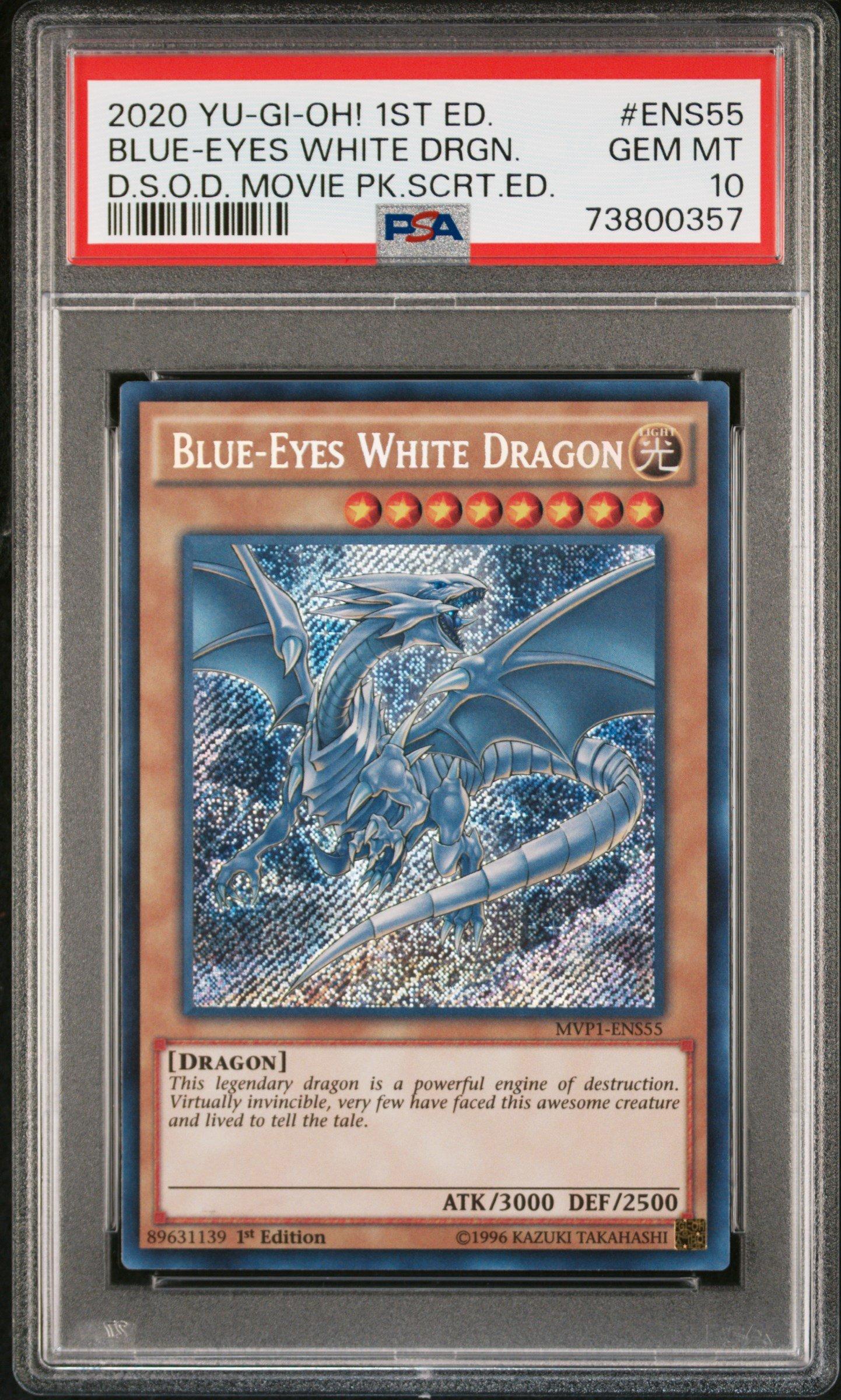 2020 Yu-gi-oh! The Dark Side Of Dimensions Movie Pack Secret Edition Ens55  Blue PSA 10 | GameStop