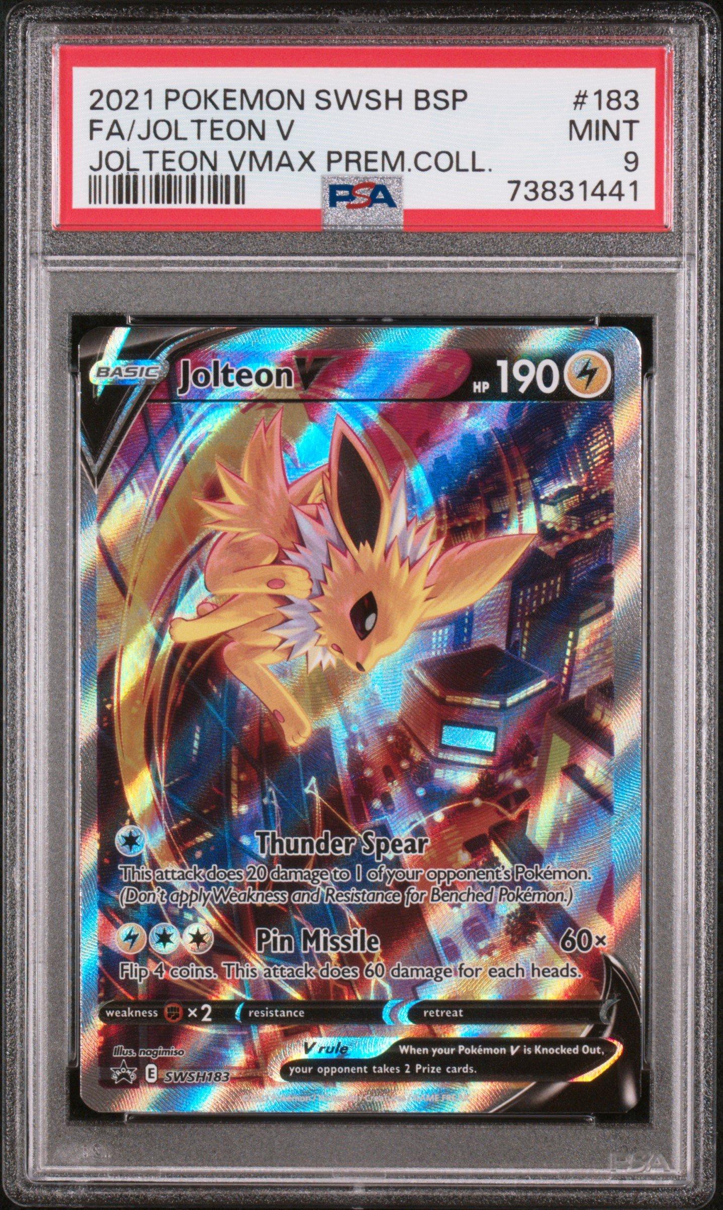 Pokemon Swsh Black Star Promo Full Art Jolteon V Jolteon Vmax