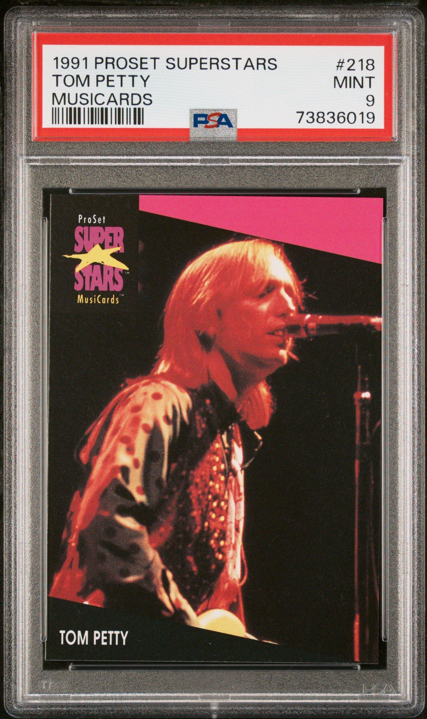 1991 Proset Superstars Musicards 218 Tom Petty PSA 9