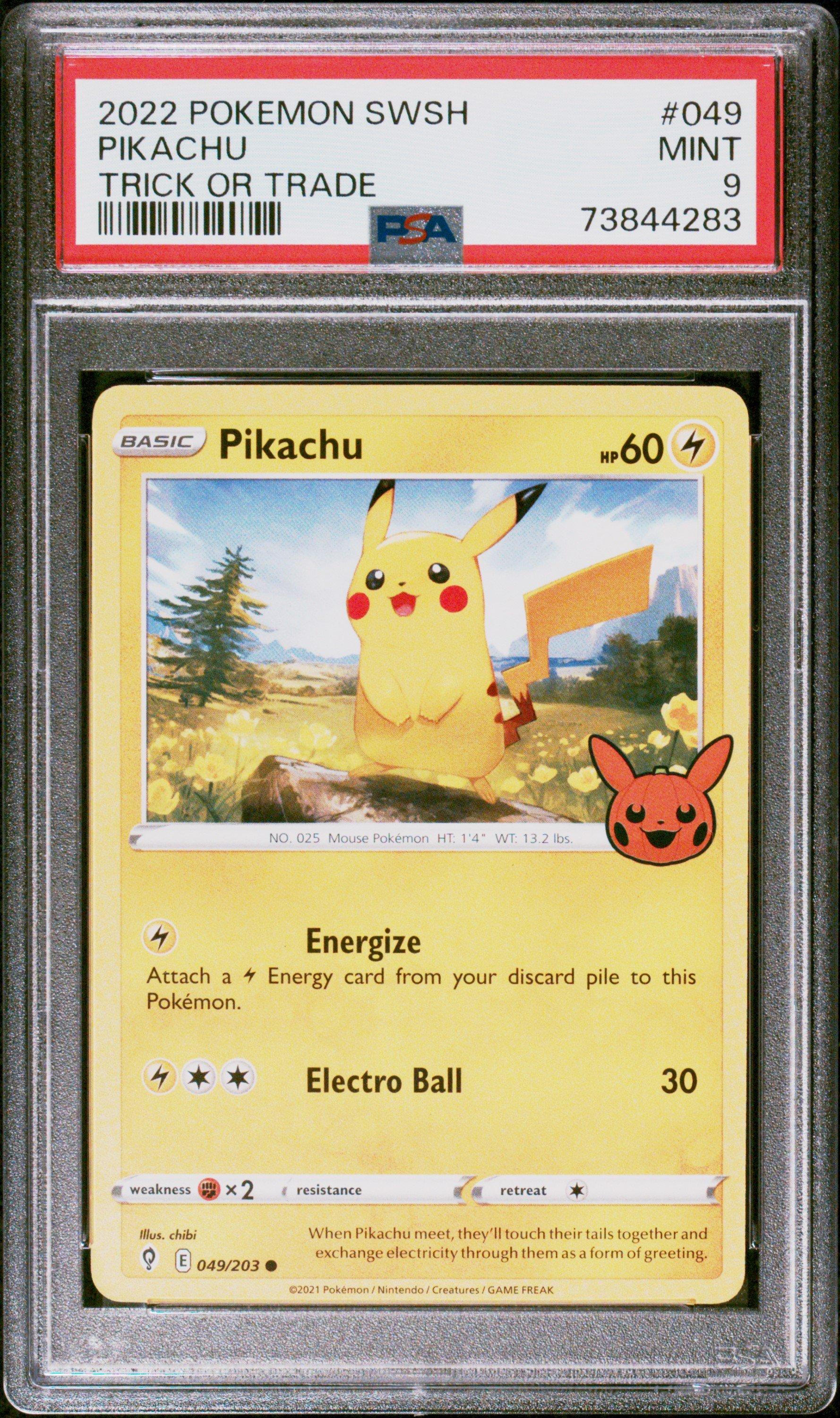 2021 Pokemon Sword & Shield Evolving Skies 049 Pikachu Trick Or