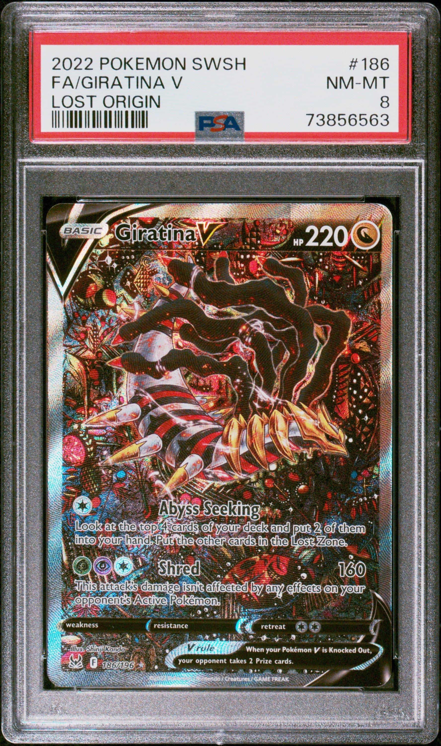 2022 Pokemon Sword & Shield Lost Origin 186 Full Art/giratina V