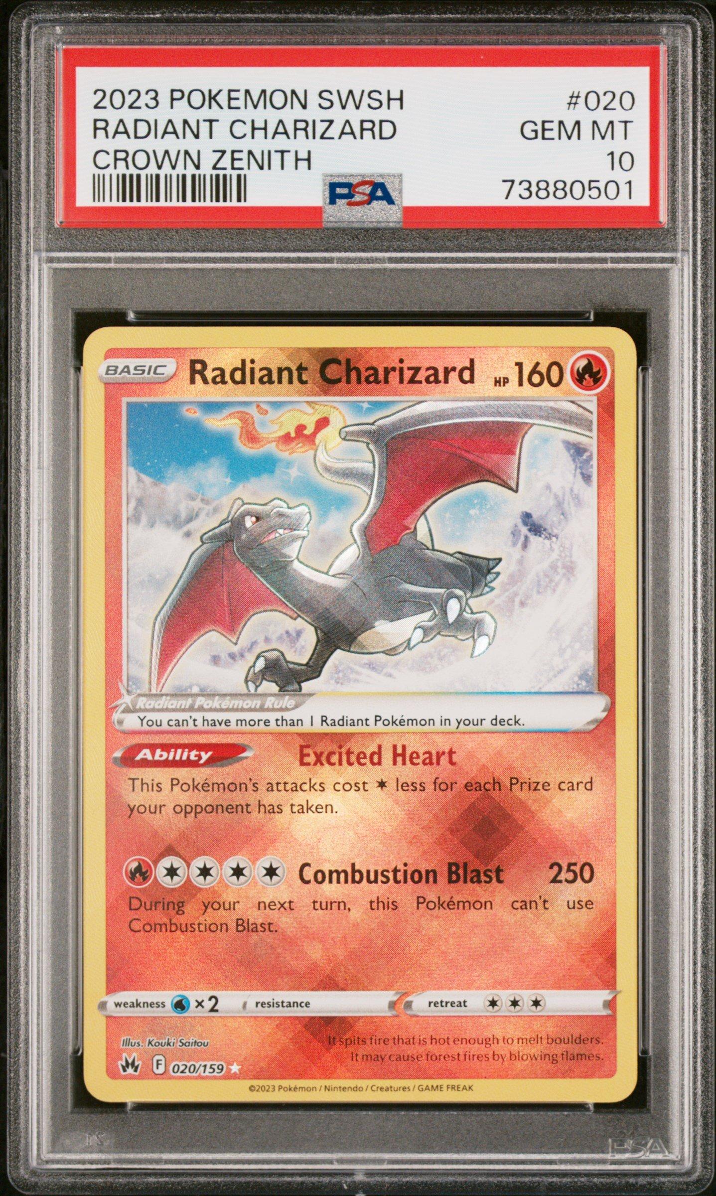 2023 Pokemon Sword And Shield Crown Zenith 020 Radiant Charizard