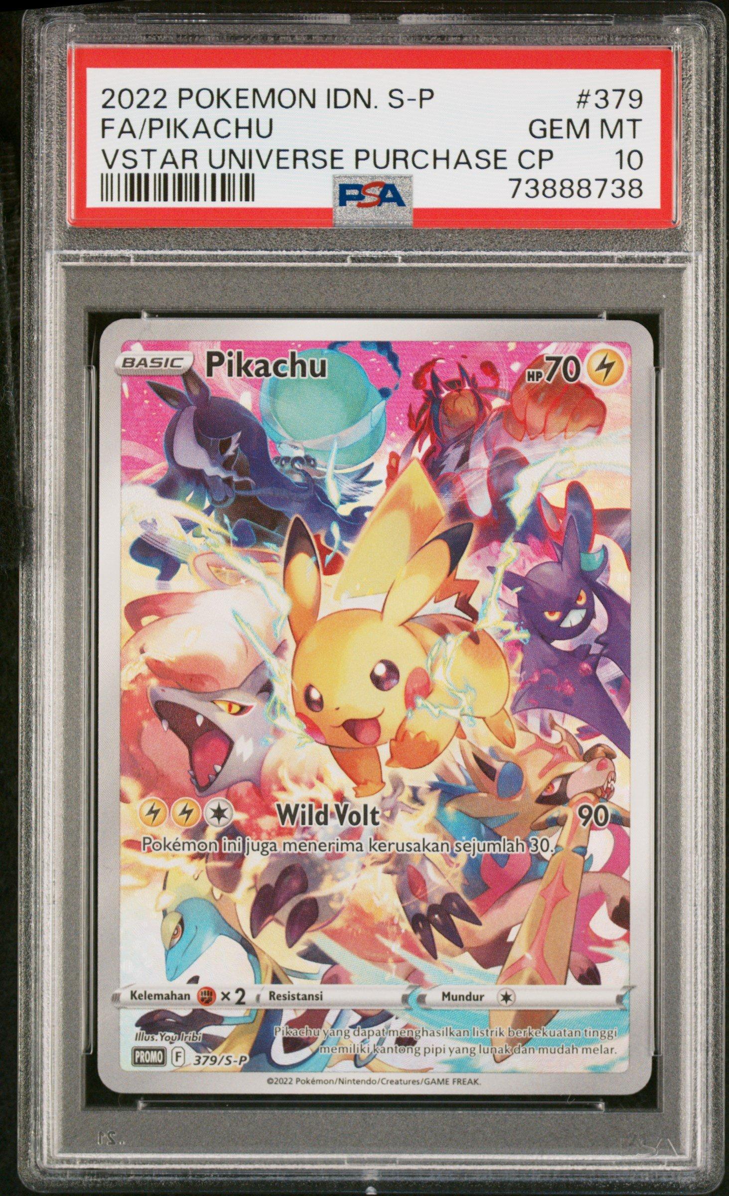 2022 Pokemon Indonesian S Promo 379 Full Art/pikachu Vstar
