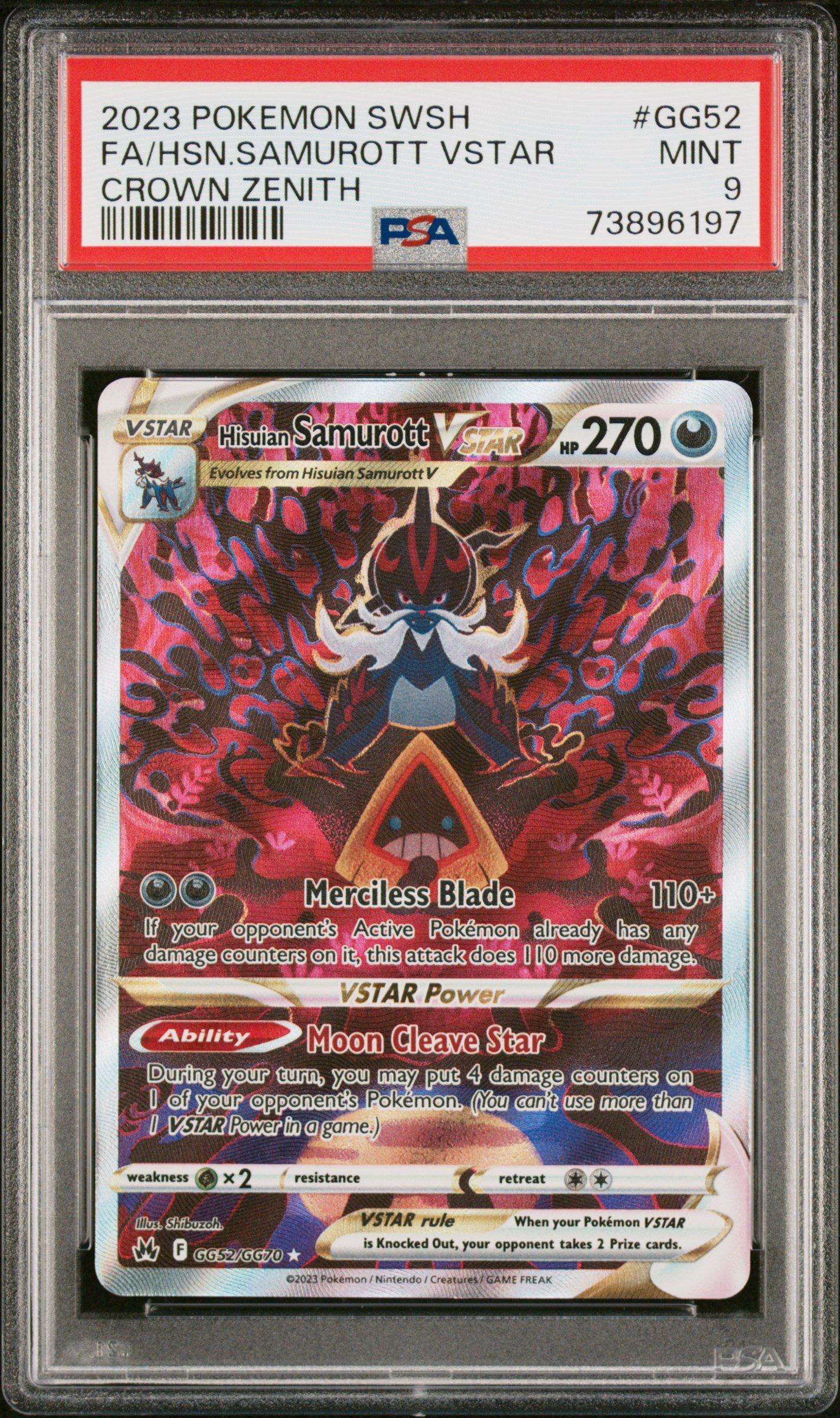 2023 Pokemon Sword And Shield Crown Zenith Gg52 Full Art/hisuian