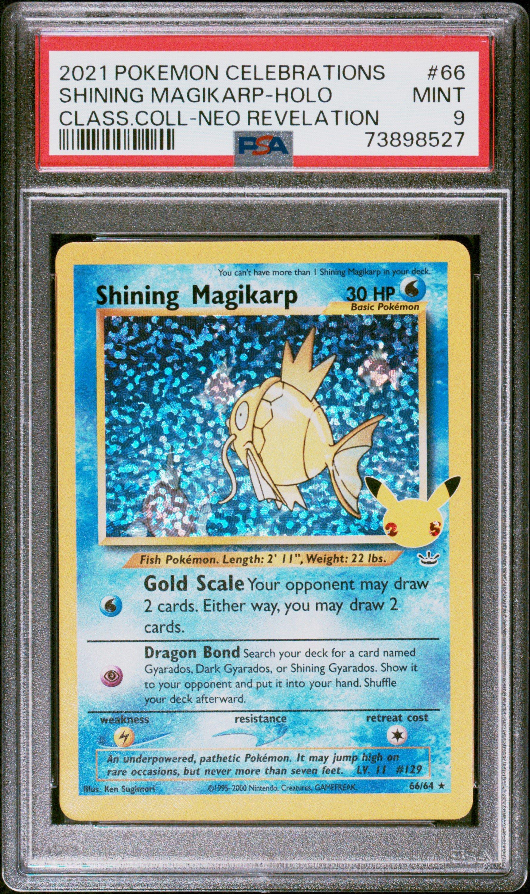 2021 Pokemon Celebrations Classic Collection 66 Shining Magikarp PSA