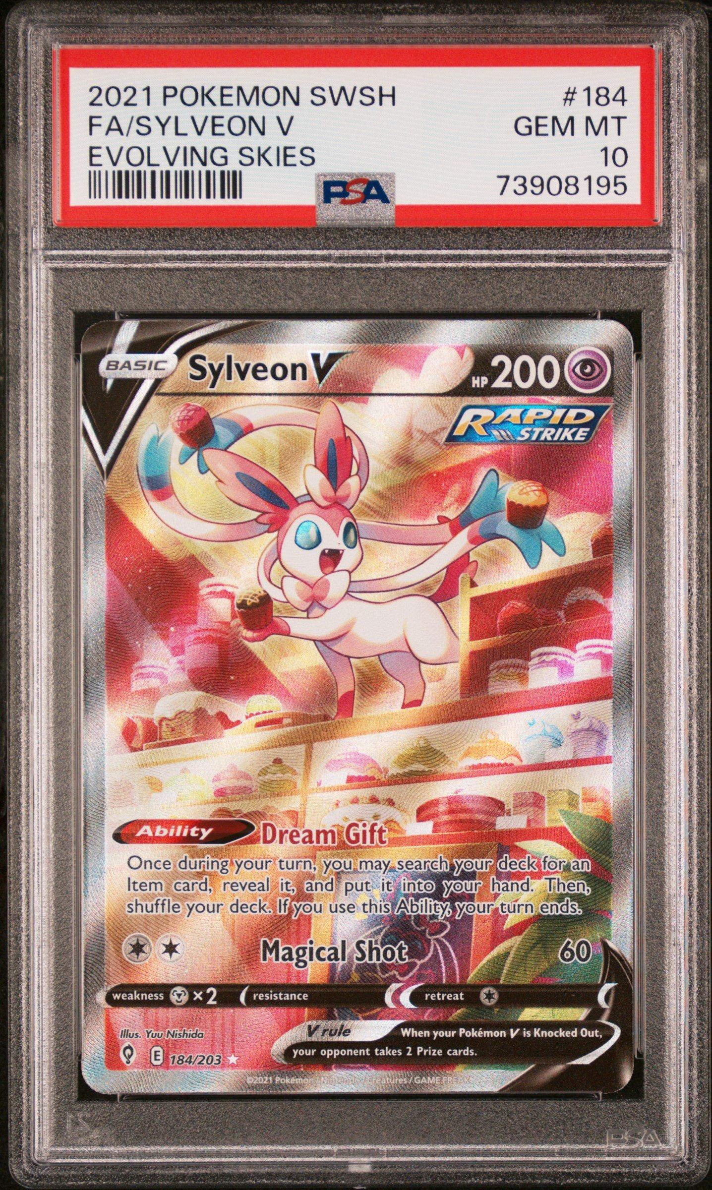 2021 Pokemon Sword & Shield Evolving Skies 184 Full Art/sylveon V