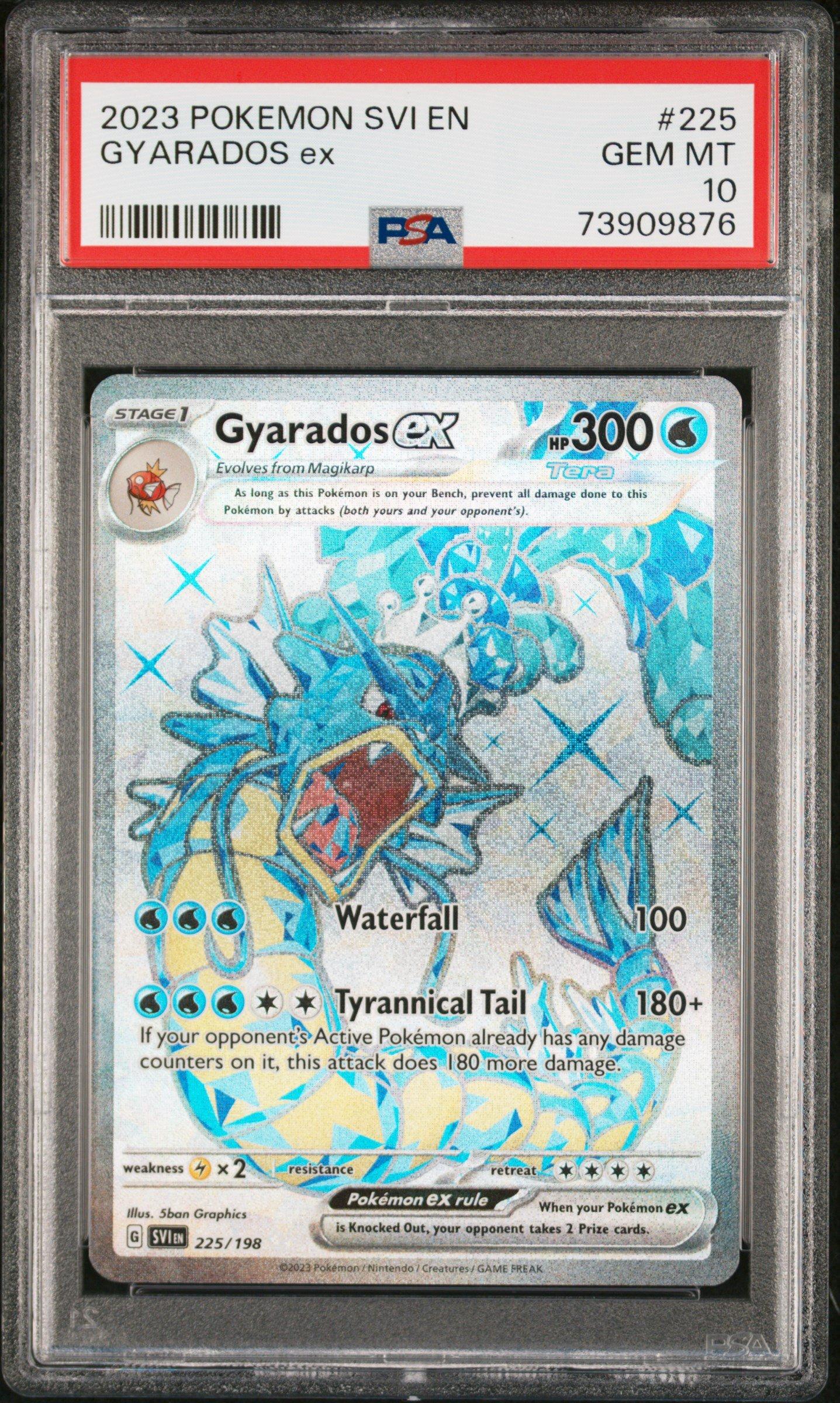 2023 Pokemon Svi En-scarlet & Violet 225 Gyarados Ex Ultra Rare PSA
