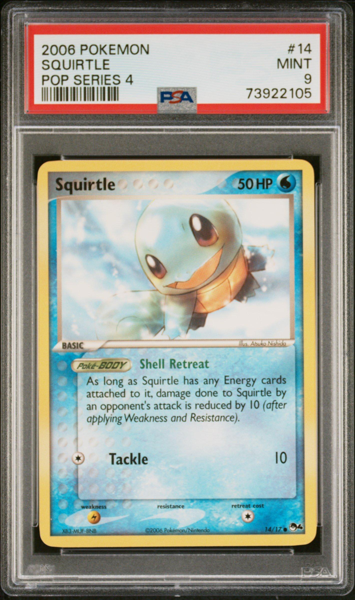2006 Pokemon Pop Series 4 14 Squirtle PSA 9