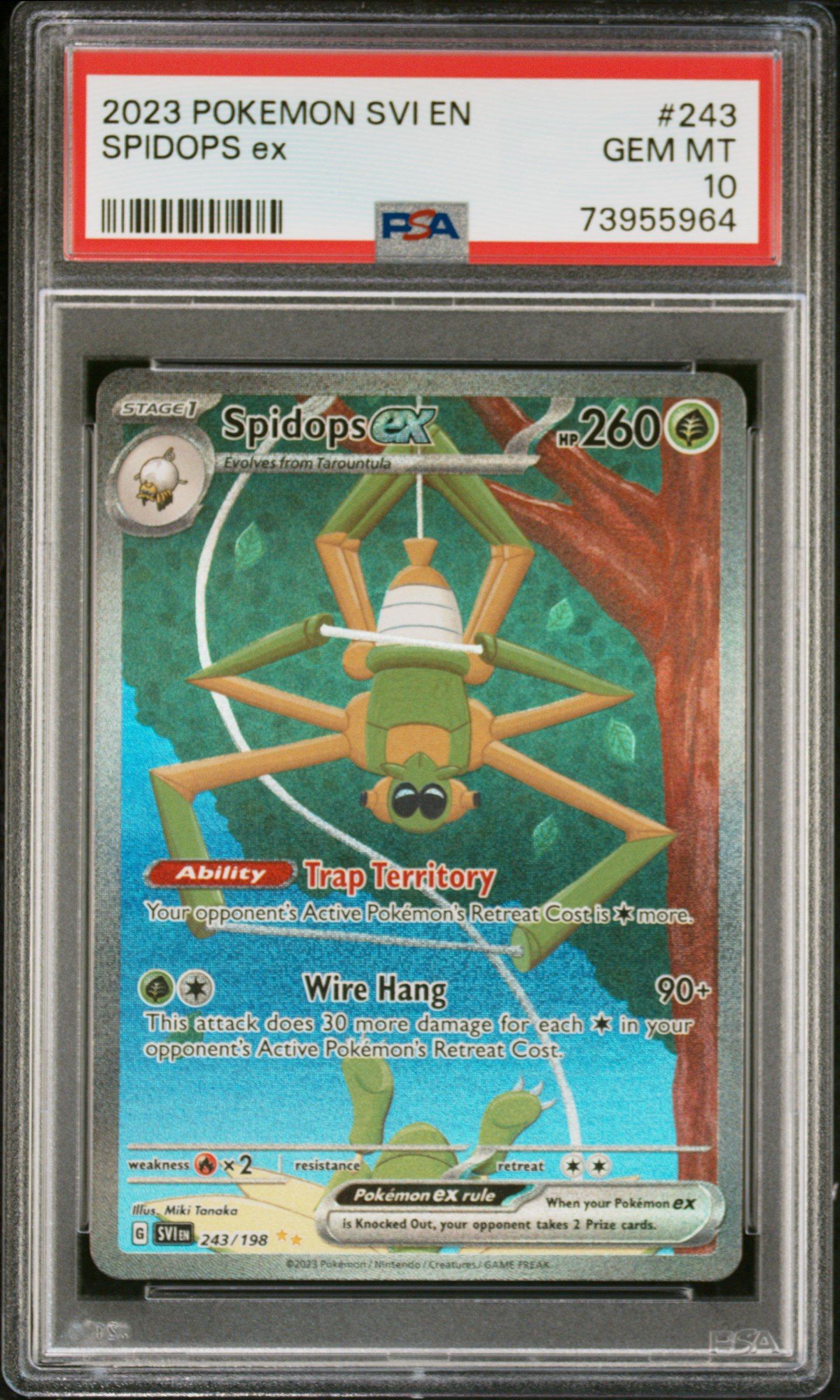 2023 Pokemon Svi En-scarlet & Violet 243 Spidops Ex Special Illustration Rare PSA 10