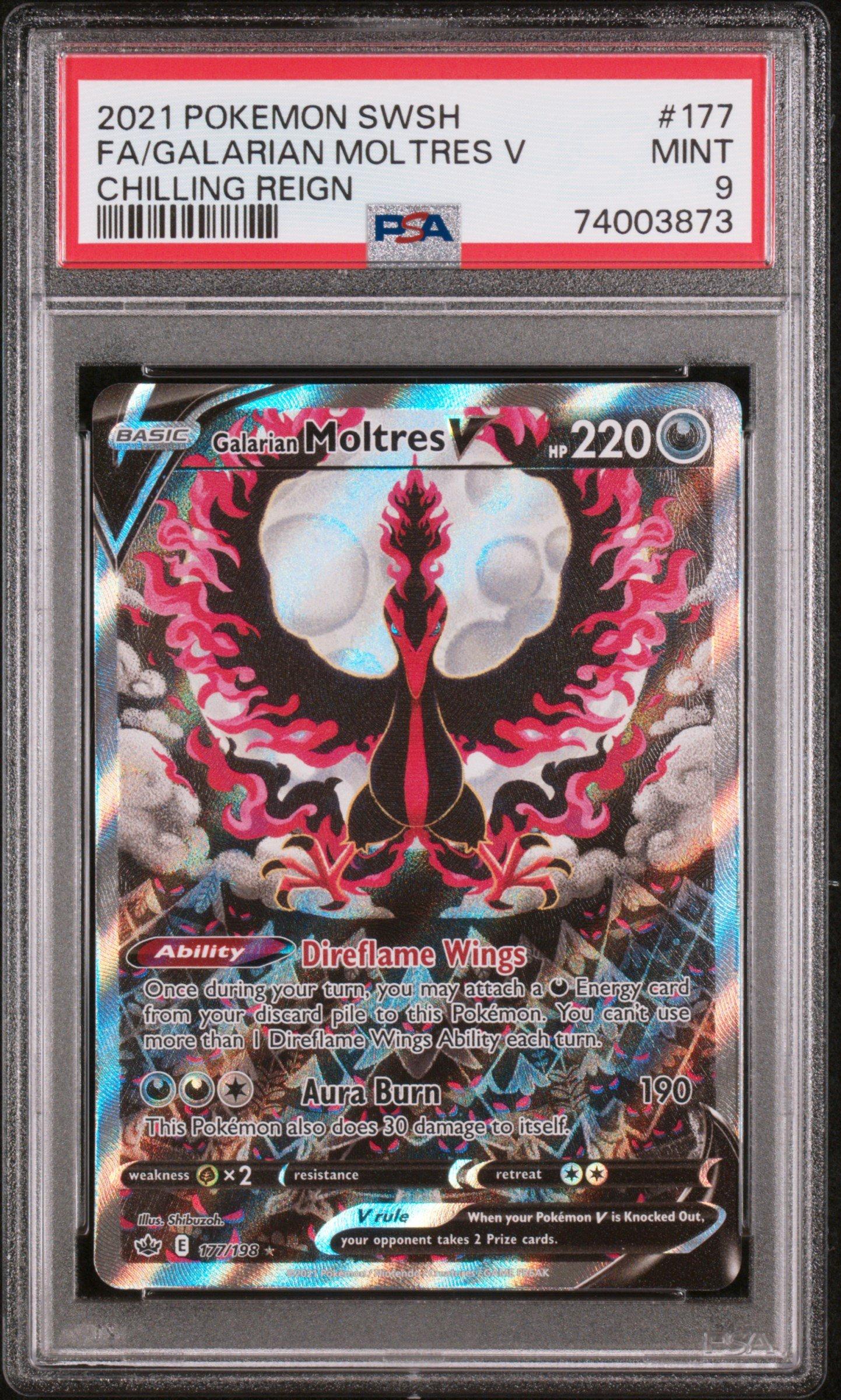 2021 Pokemon Sword & Shield Chilling Reign 177 Full Art/galarian