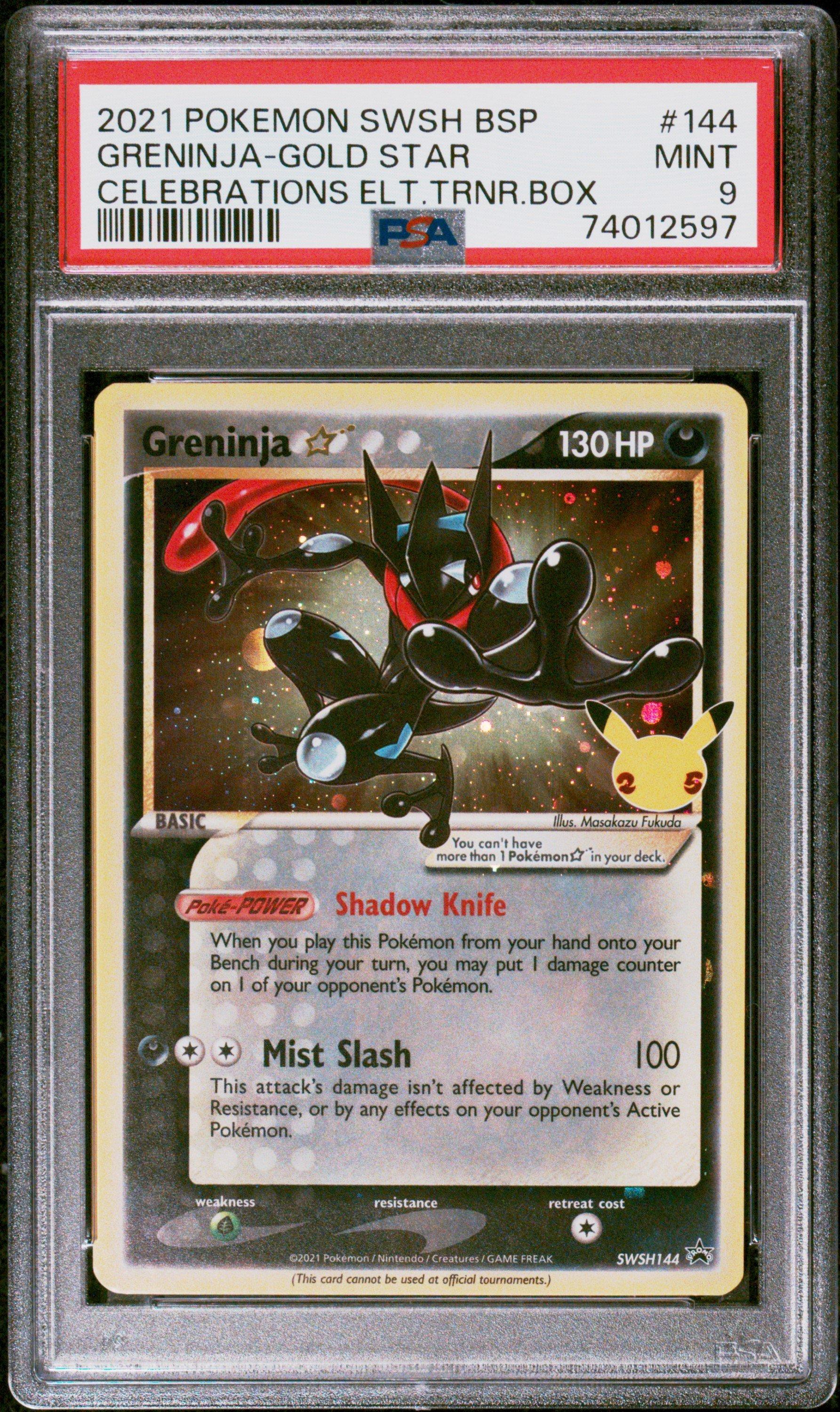 2021 Pokemon Swsh Black Star Promo 144 Greninja-gold Star
