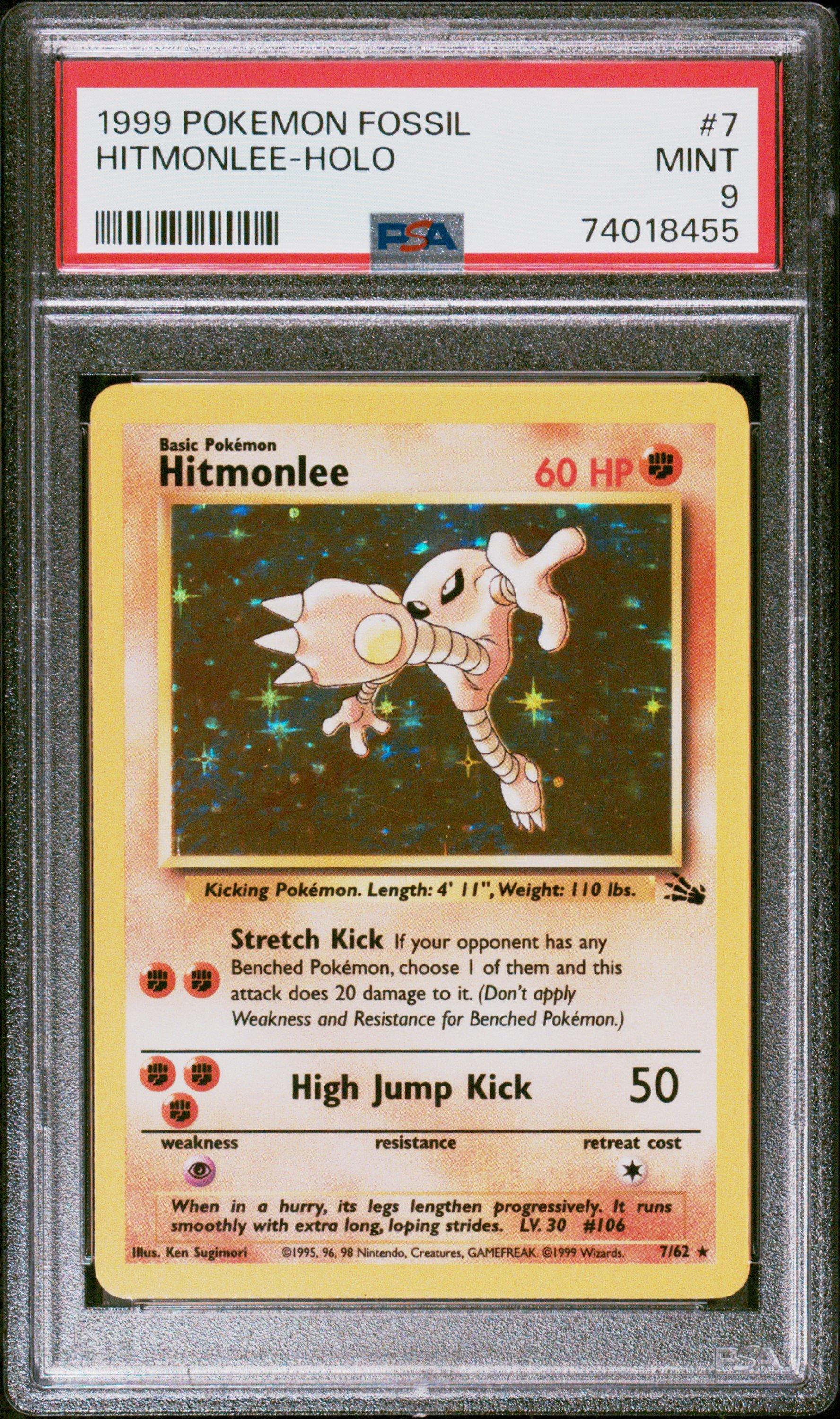 1999 Pokemon Fossil 7 Hitmonlee-holo PSA 9 Graded Card | GameStop