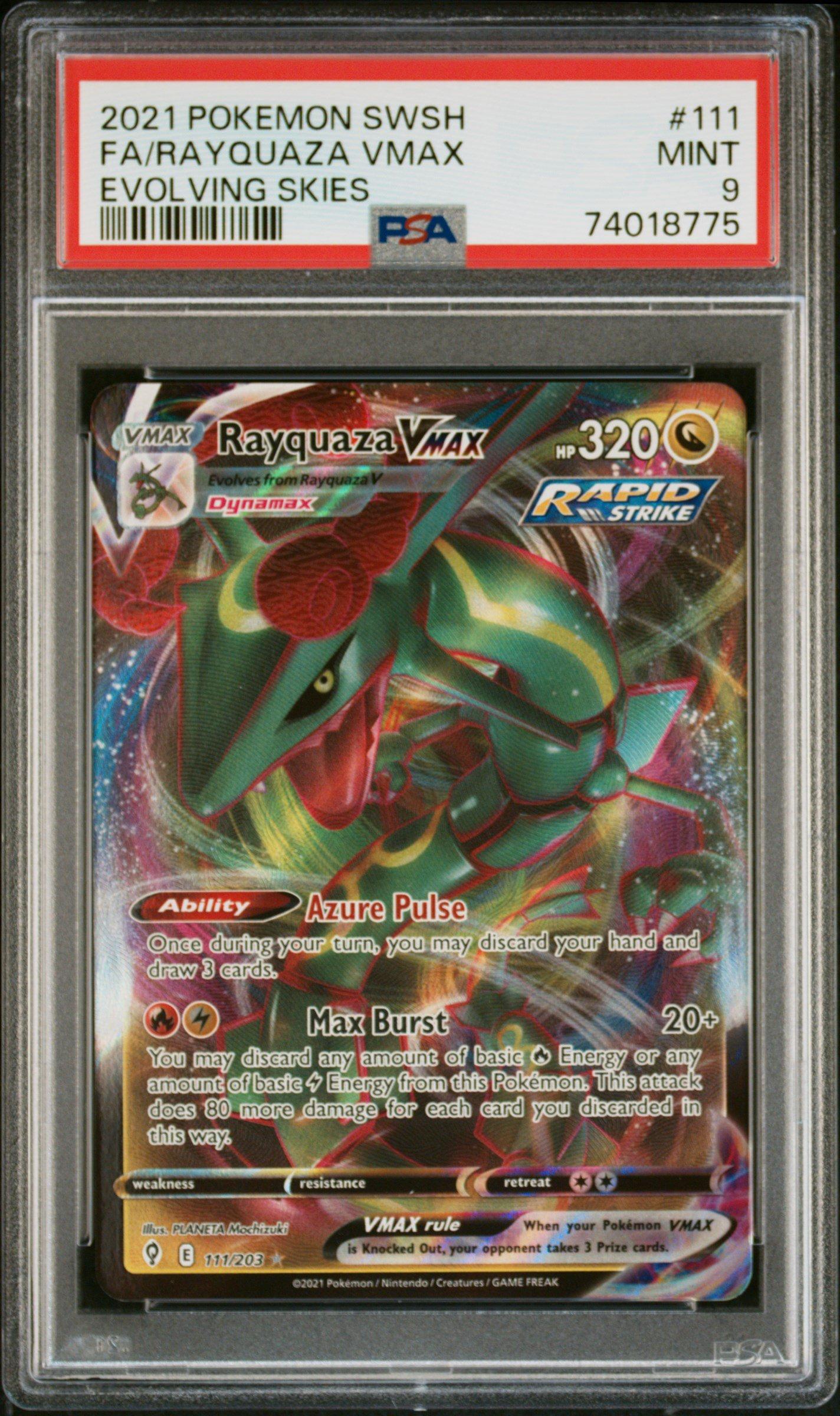 2021 Pokemon Sword & Shield Evolving Skies 111 Full Art/rayquaza