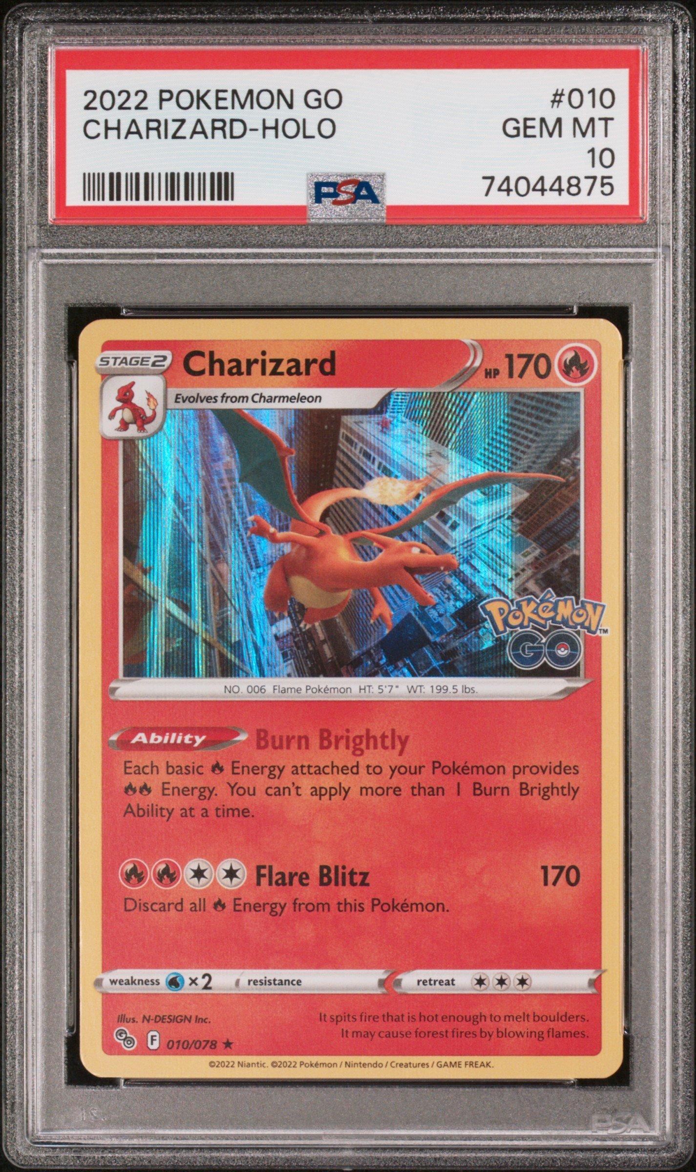 charizard pokemon go card psa 10 Pokemon Placeholder Image Provided Pulling a Charizard out of