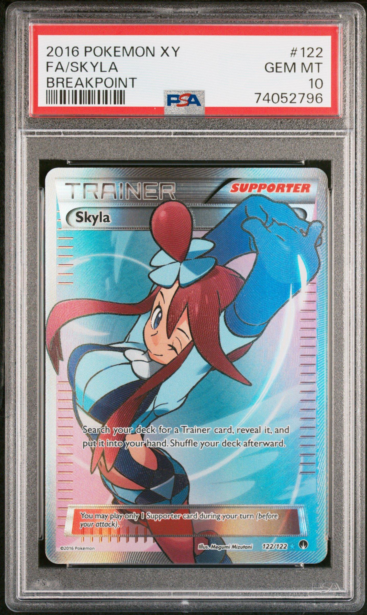 2016 Pokemon Xy Breakpoint 122 Full Art/skyla PSA 10 Graded Card