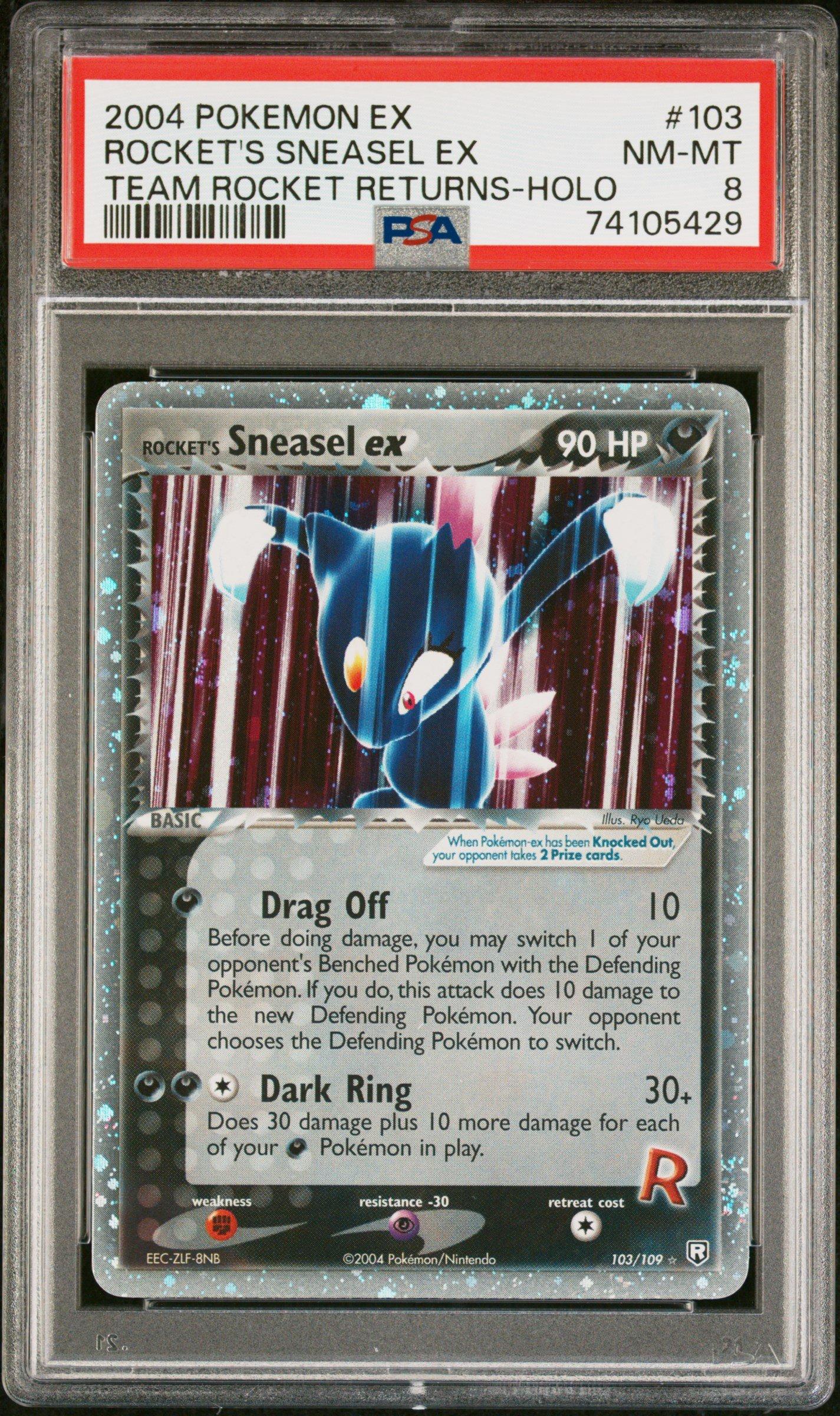 2004 Pokemon Ex Team Rocket Returns 103 Rocket's Sneasel Ex-holo