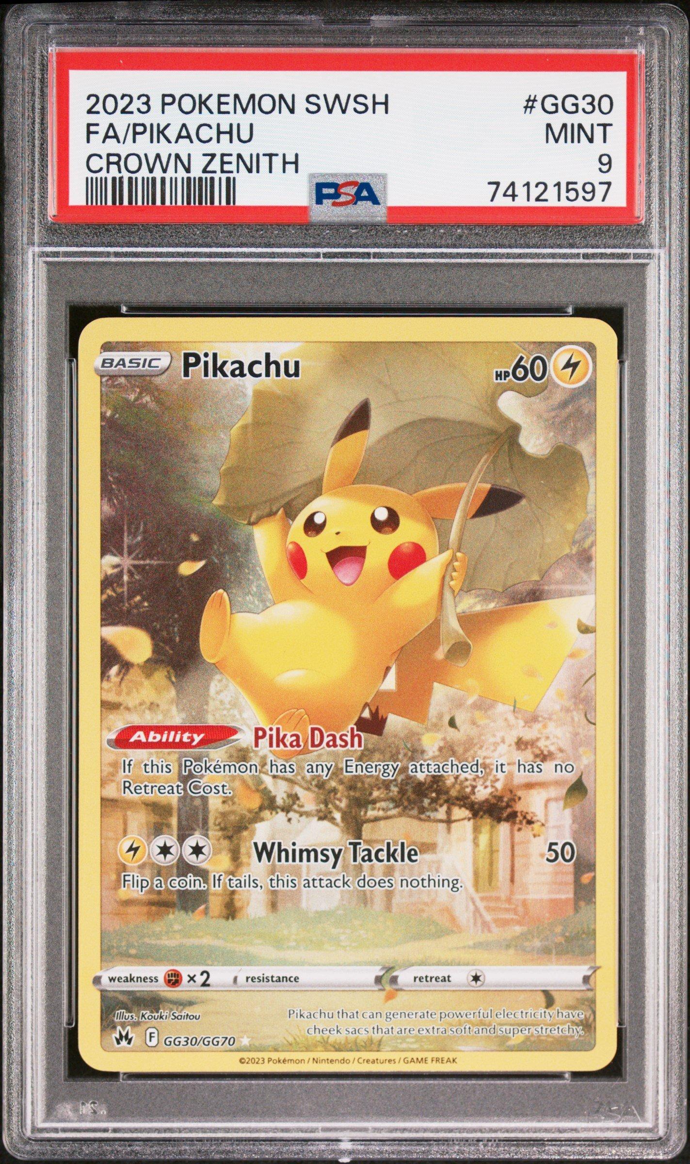 2023 Pokemon Sword And Shield Crown Zenith Gg30 Full Art/pikachu