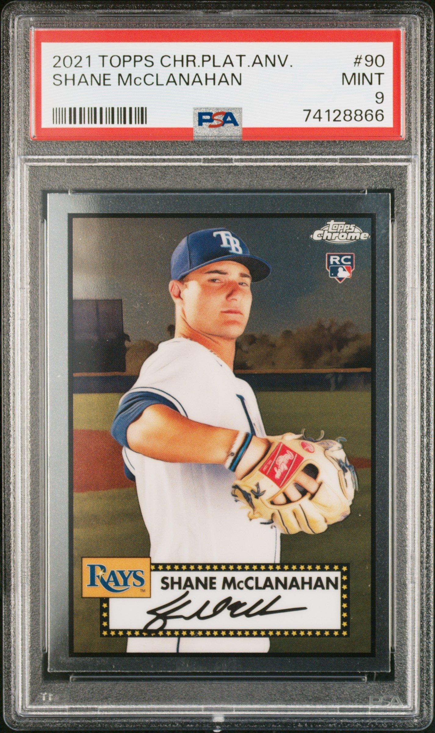 2021 Topps Chrome Platinum Anniversary 90 Shane Mcclanahan PSA 9