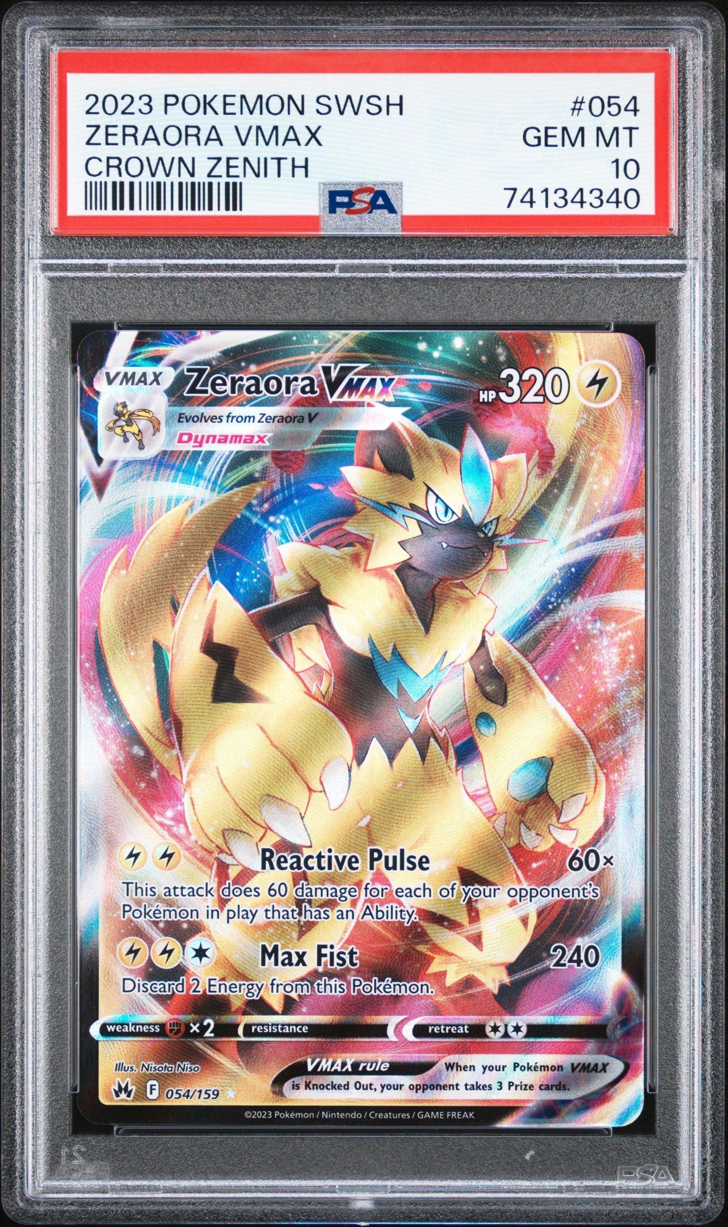 2023 Pokemon Sword And Shield Crown Zenith 054 Full Art/zeraora