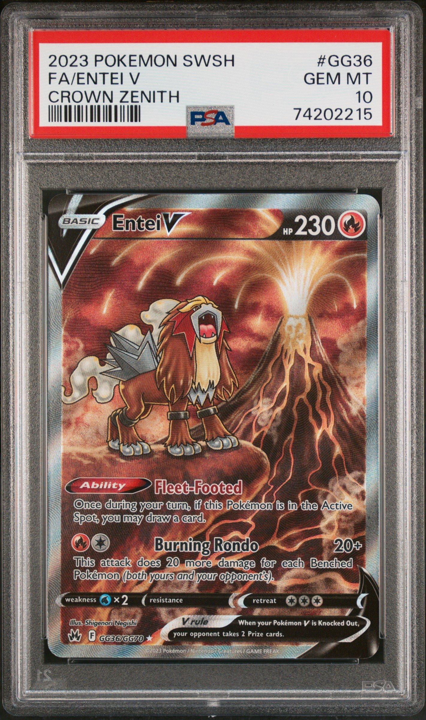 entei v pokemon card value Entei V (Holo Ultra Rare) SWSH09: Brilliant Stars 022/172 Pokemon TCG