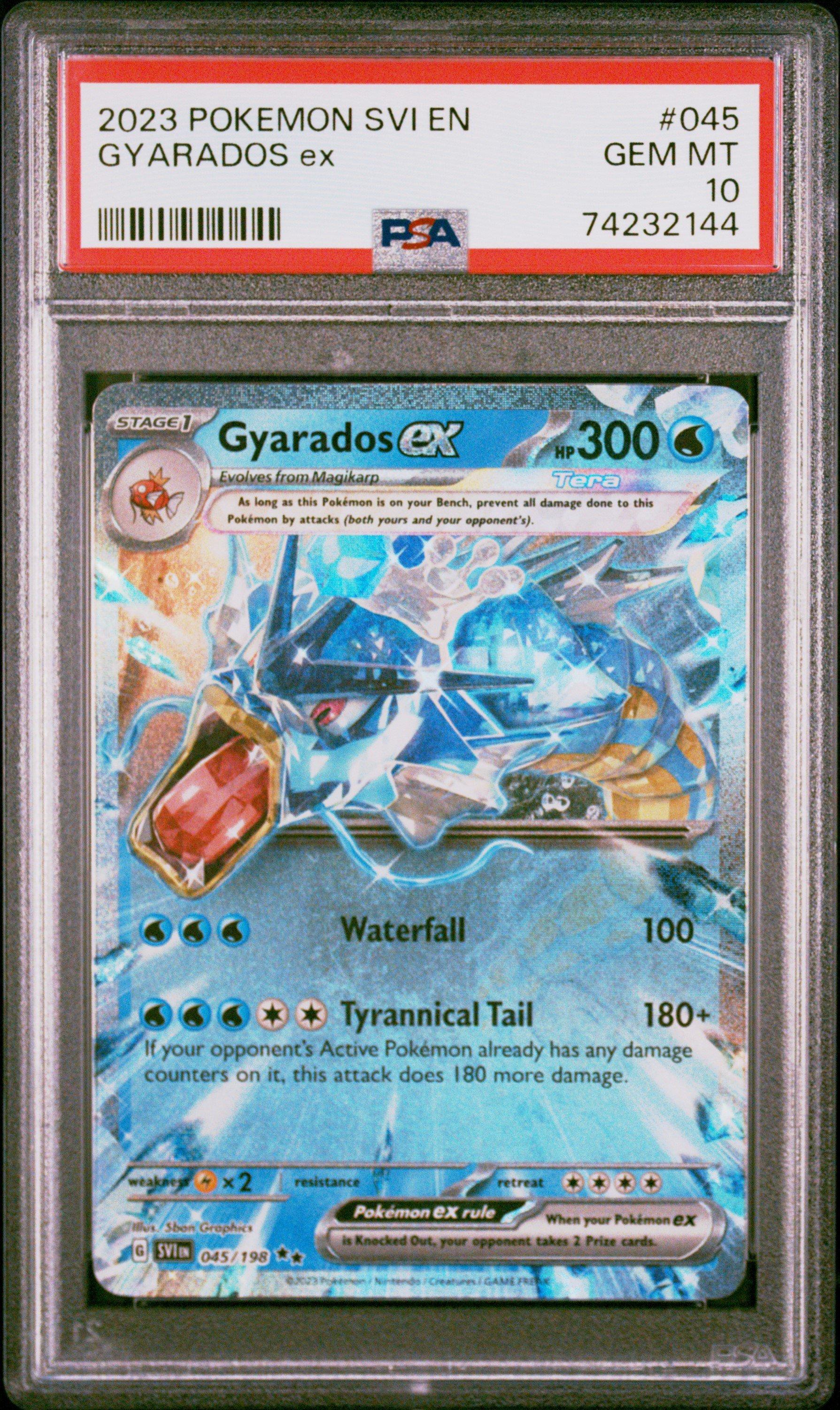 2023 Pokemon Svi En-scarlet & Violet 045 Gyarados Ex PSA 10 Graded