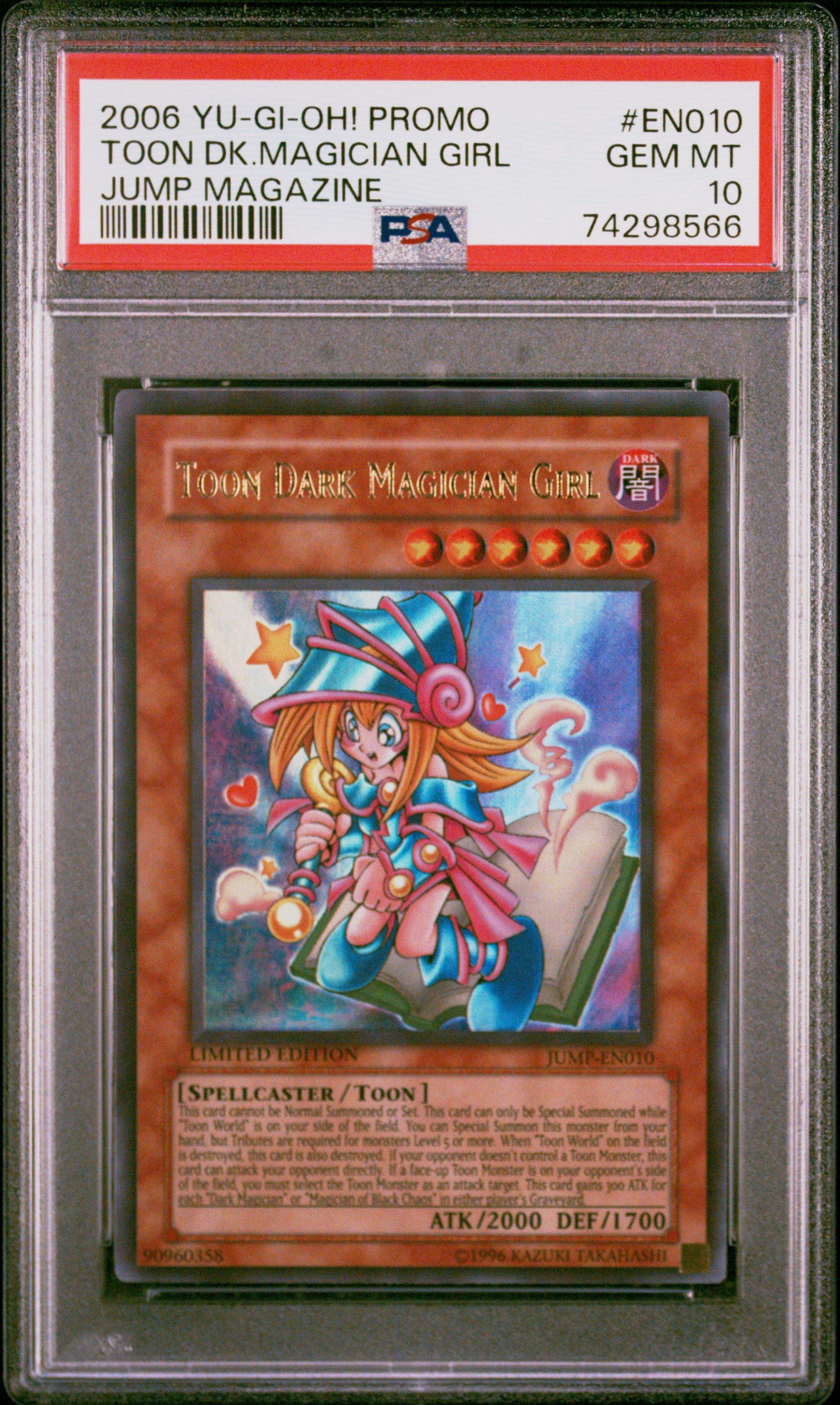 YuGiOh PSA 10 Toon Dark Magician Girl JUMP-EN010 Limited