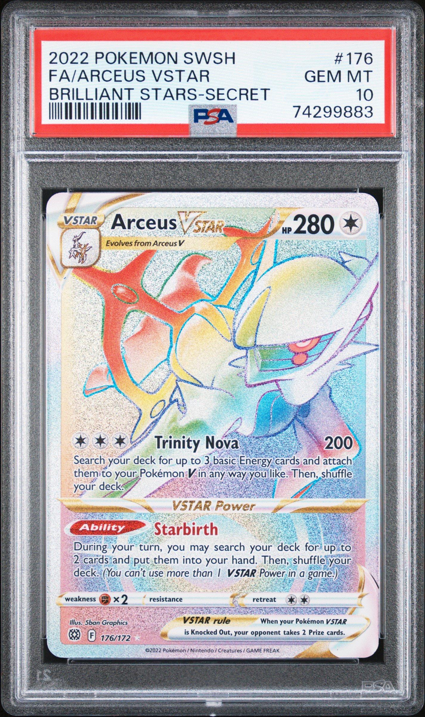 2022 Pokemon Sword & Shield Brilliant Stars 176 Full Art/arceus