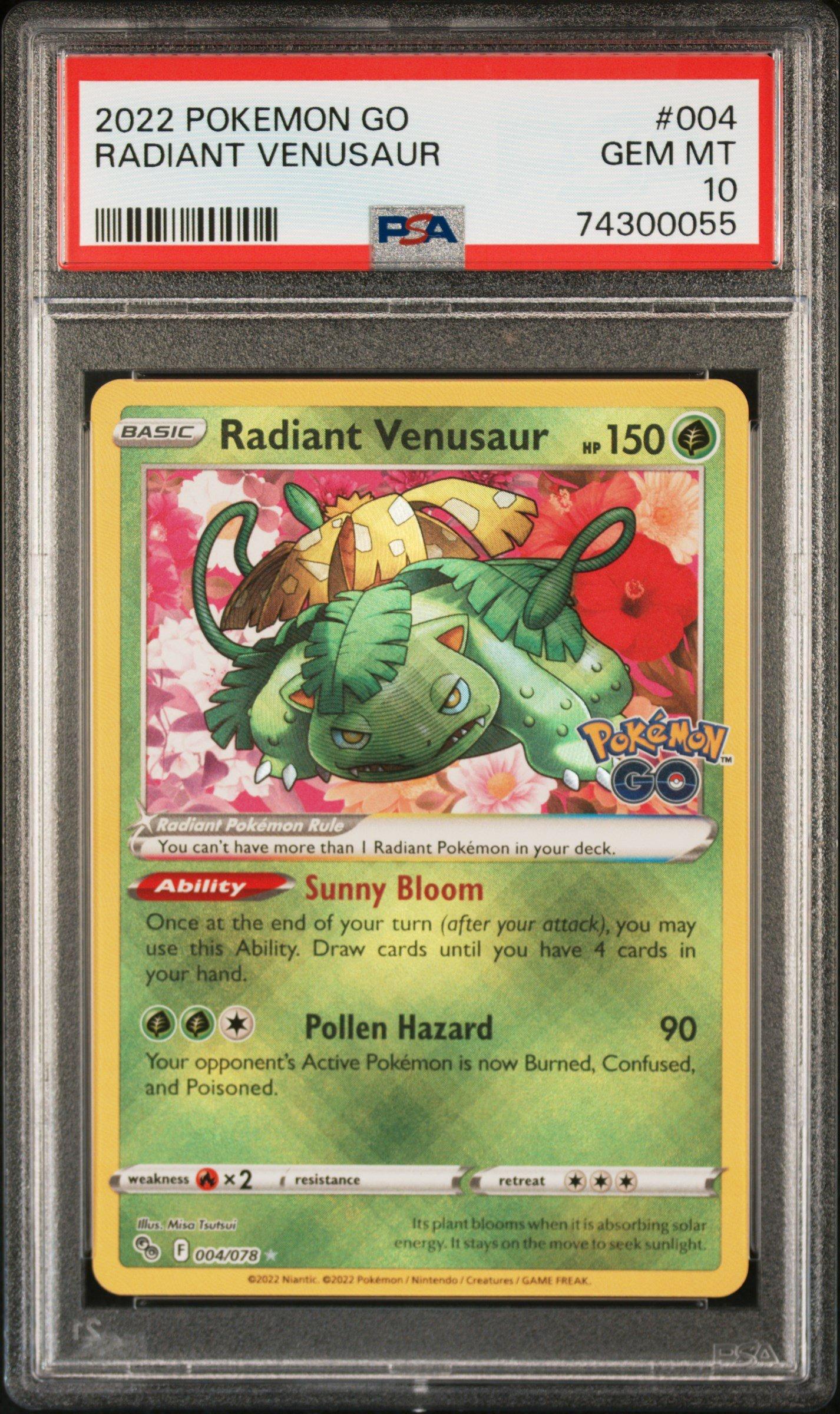 2022 Pokemon Go 004 Radiant Venusaur PSA 10 | GameStop