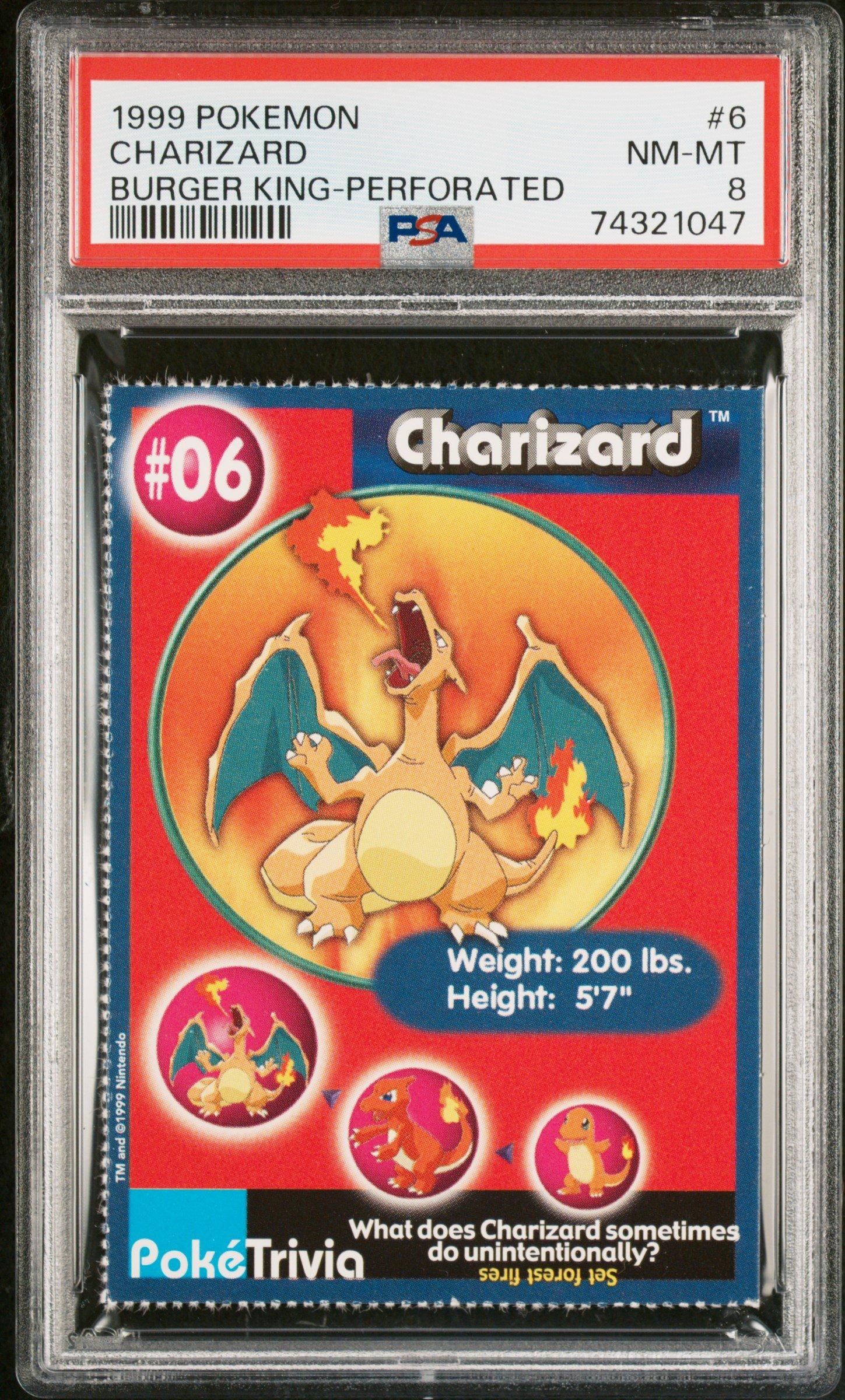 1999 Pokemon Burger King 6 Charizard PSA 8 | GameStop