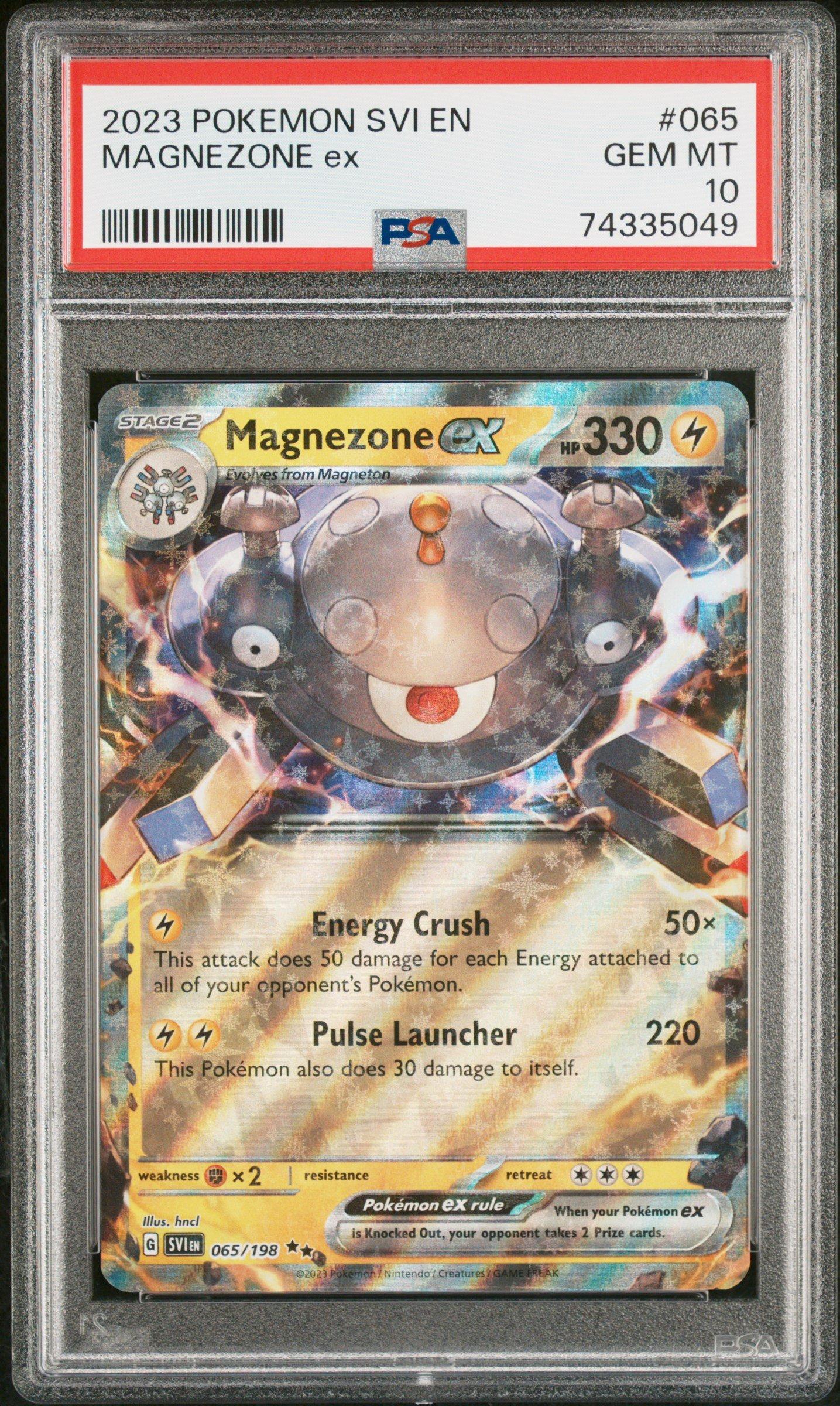 2023 Pokemon Svi En-scarlet & Violet 065 Magnezone Ex PSA 10