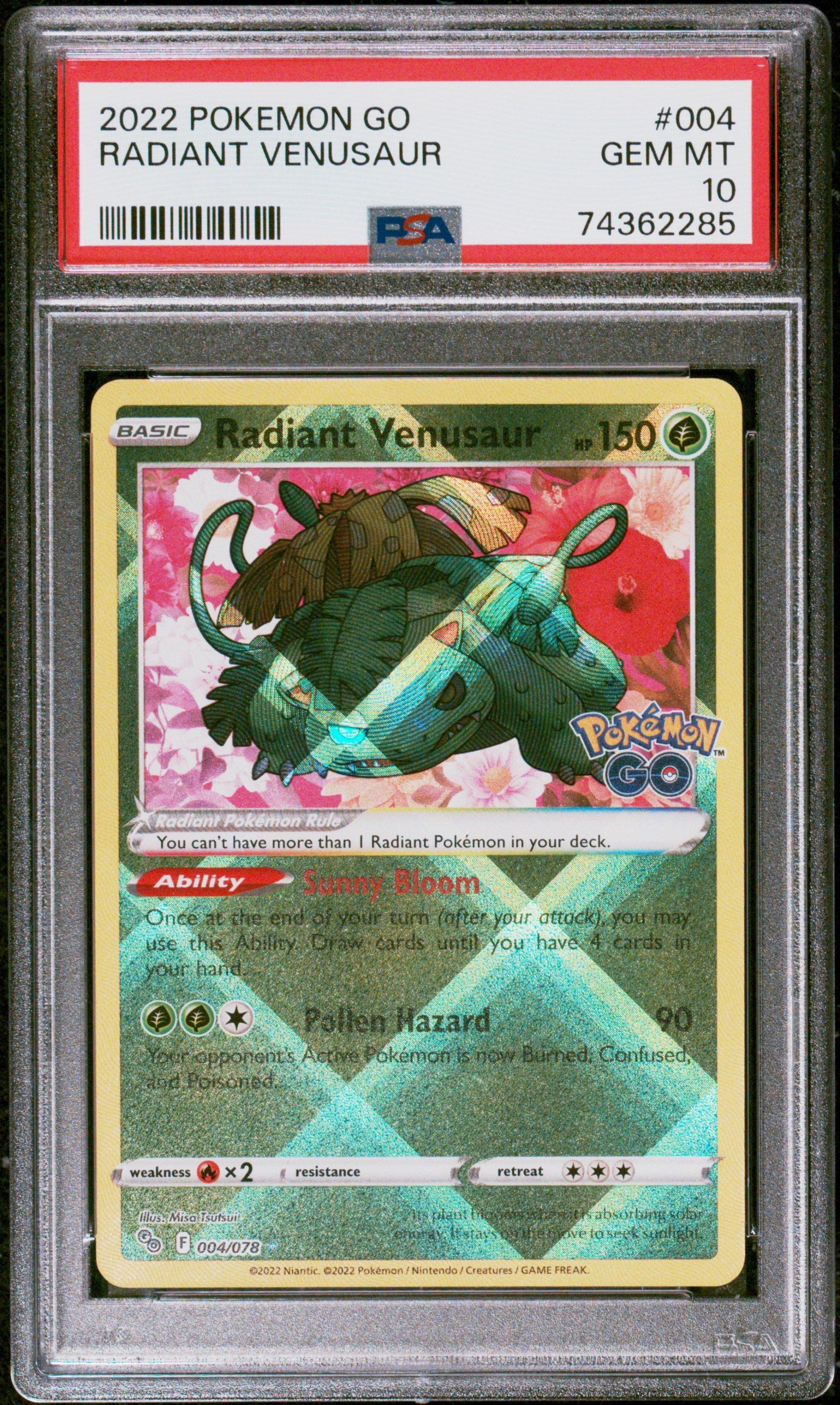 2022 Pokemon Go 004 Radiant Venusaur PSA 10 | GameStop