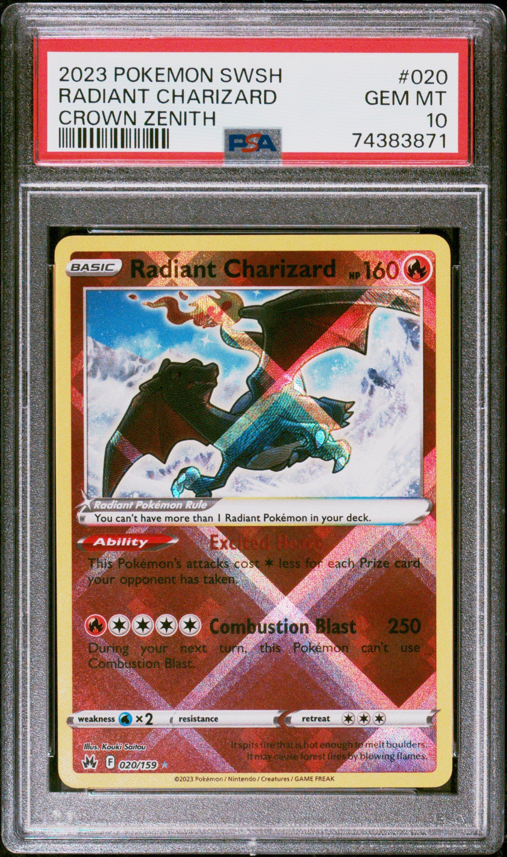 2023 Pokemon Sword And Shield Crown Zenith 020 Radiant Charizard