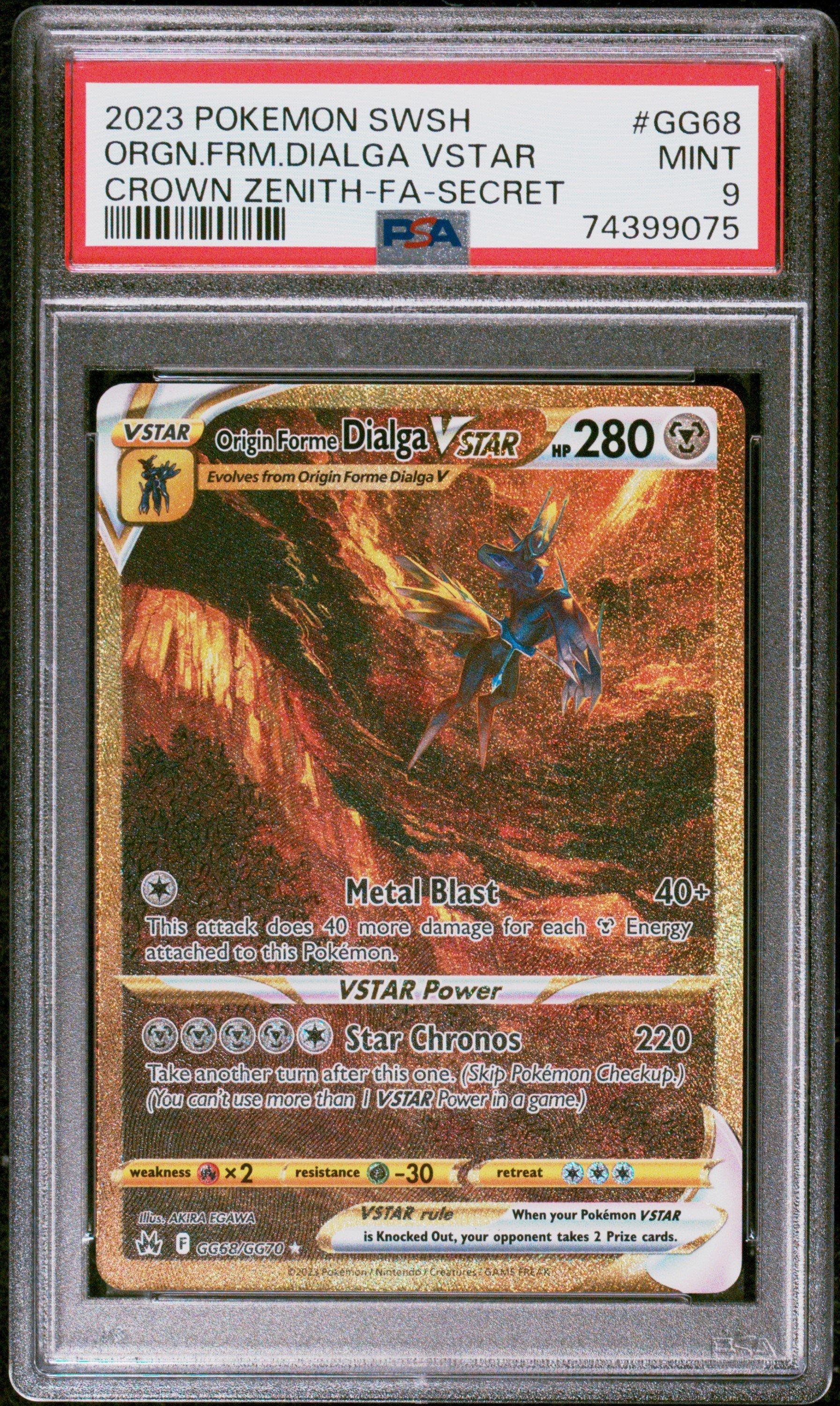 2023 Pokemon Sword And Shield Crown Zenith Gg68 Full Art/origin