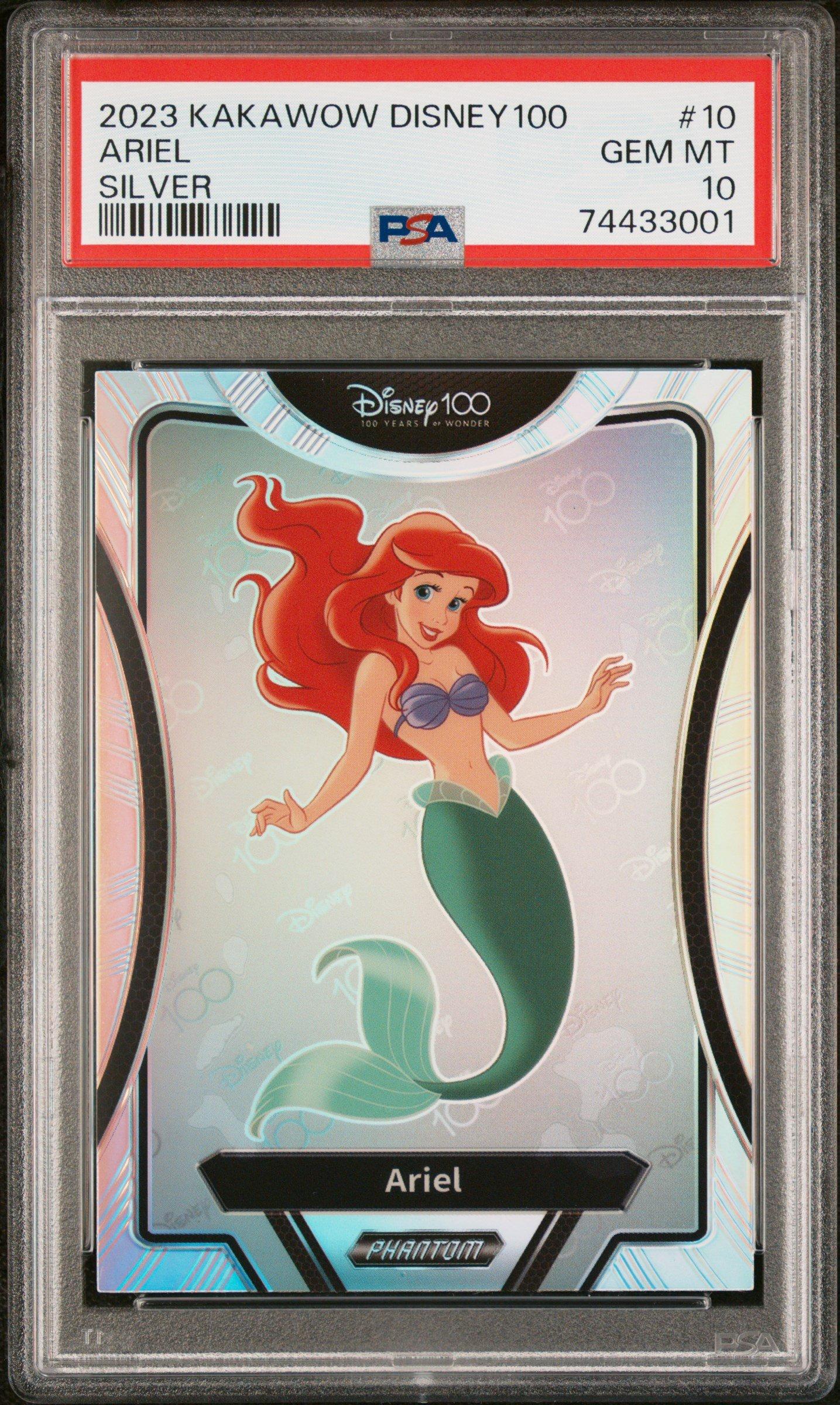 PSA10 SSP　アリエル　Disney100 ヴァイスシュヴァルツ　ヴァイス 2023 Kakawow Phantom Disney100 Wondrous Character 10 Ariel Silver