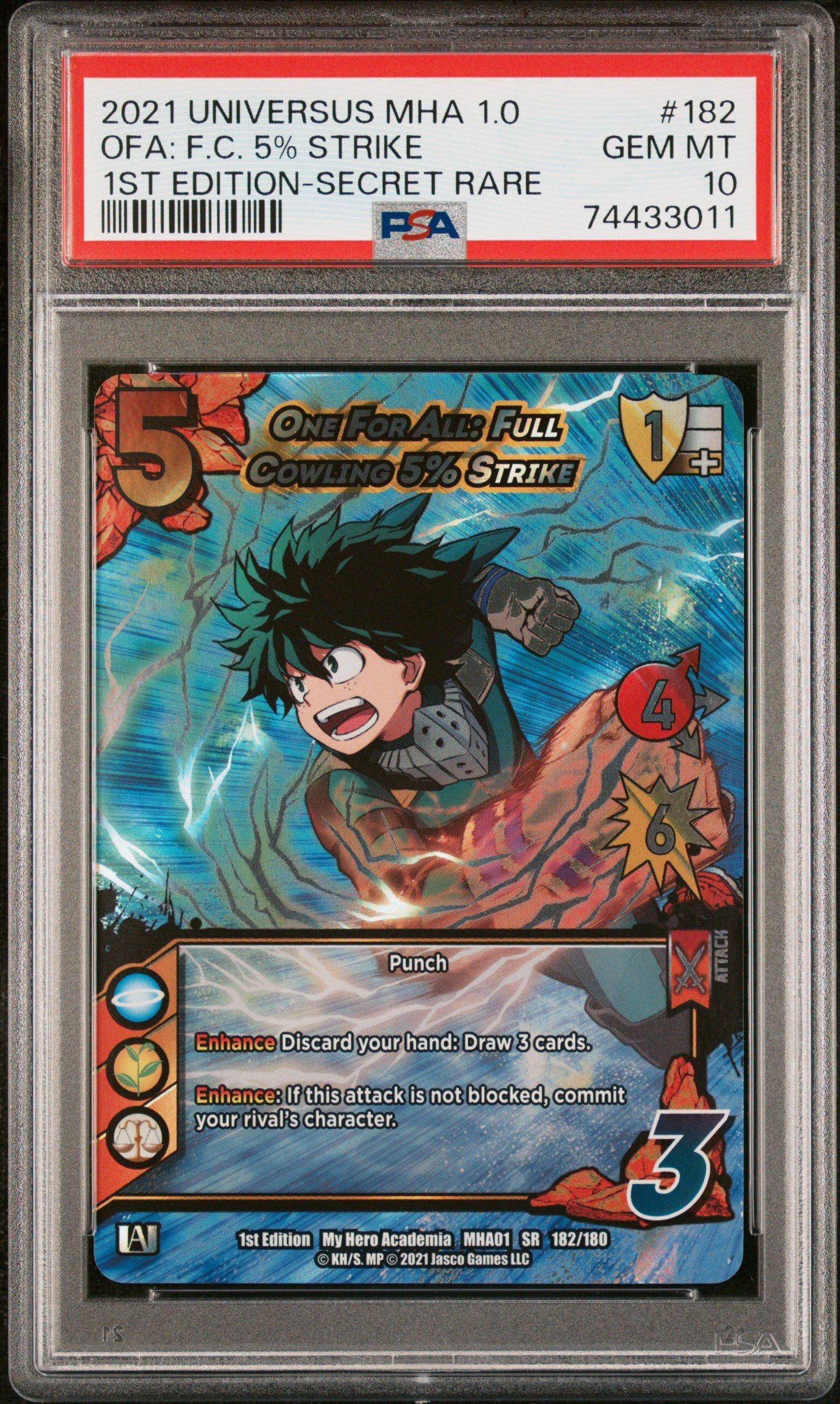 2021 Universus My Hero Academia Series 1.0 182 One For All: Full