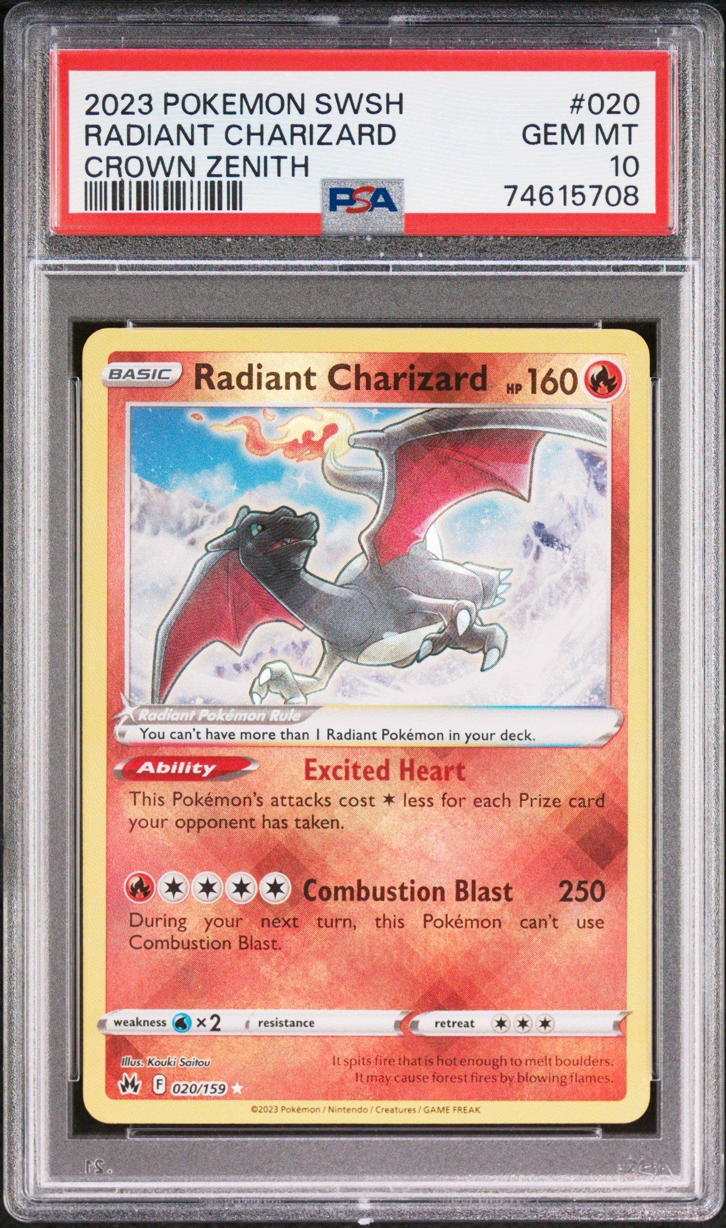 2023 Pokemon Sword And Shield Crown Zenith 020 Radiant Charizard
