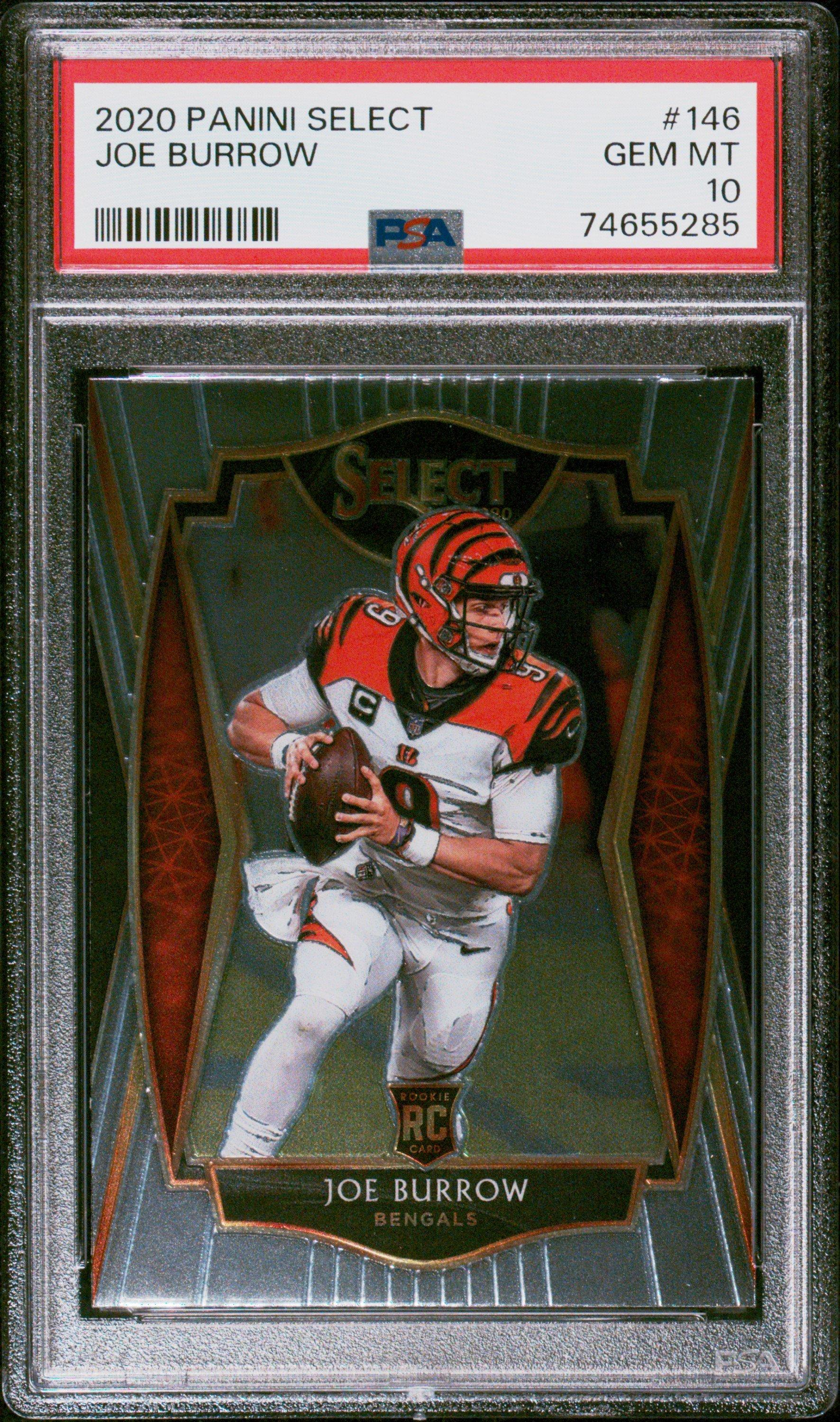 2020 Panini Select 146 Joe Burrow PSA 10